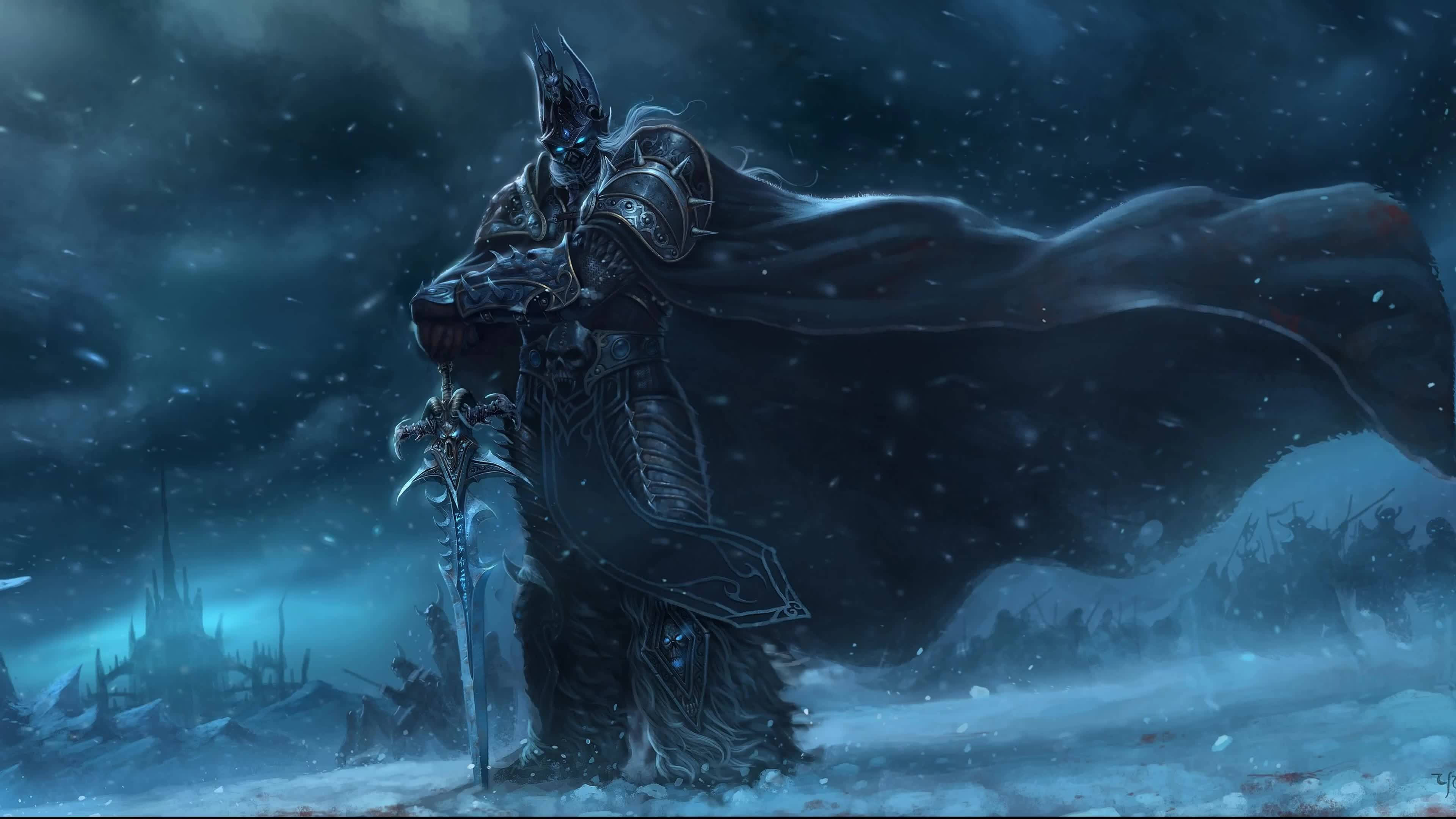 Escritorio Animado de Arthas Menethil en 4K Fondos de pantalla