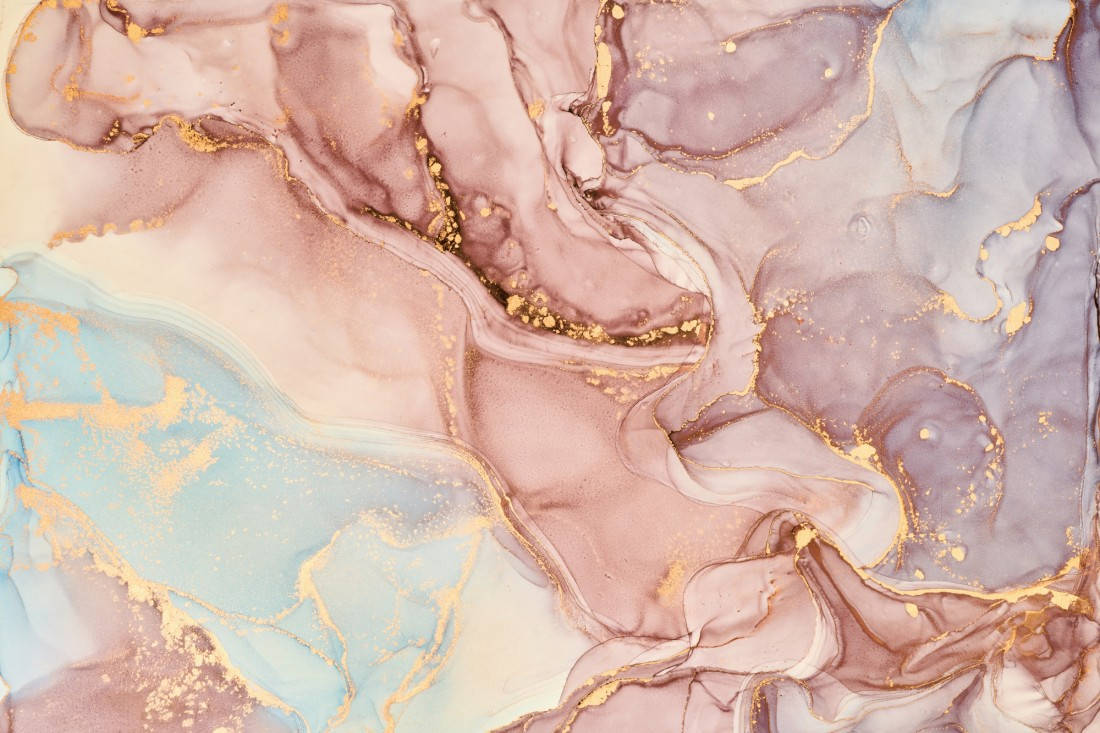 Escritorio de mármol pastel y dorado Fondos de pantalla