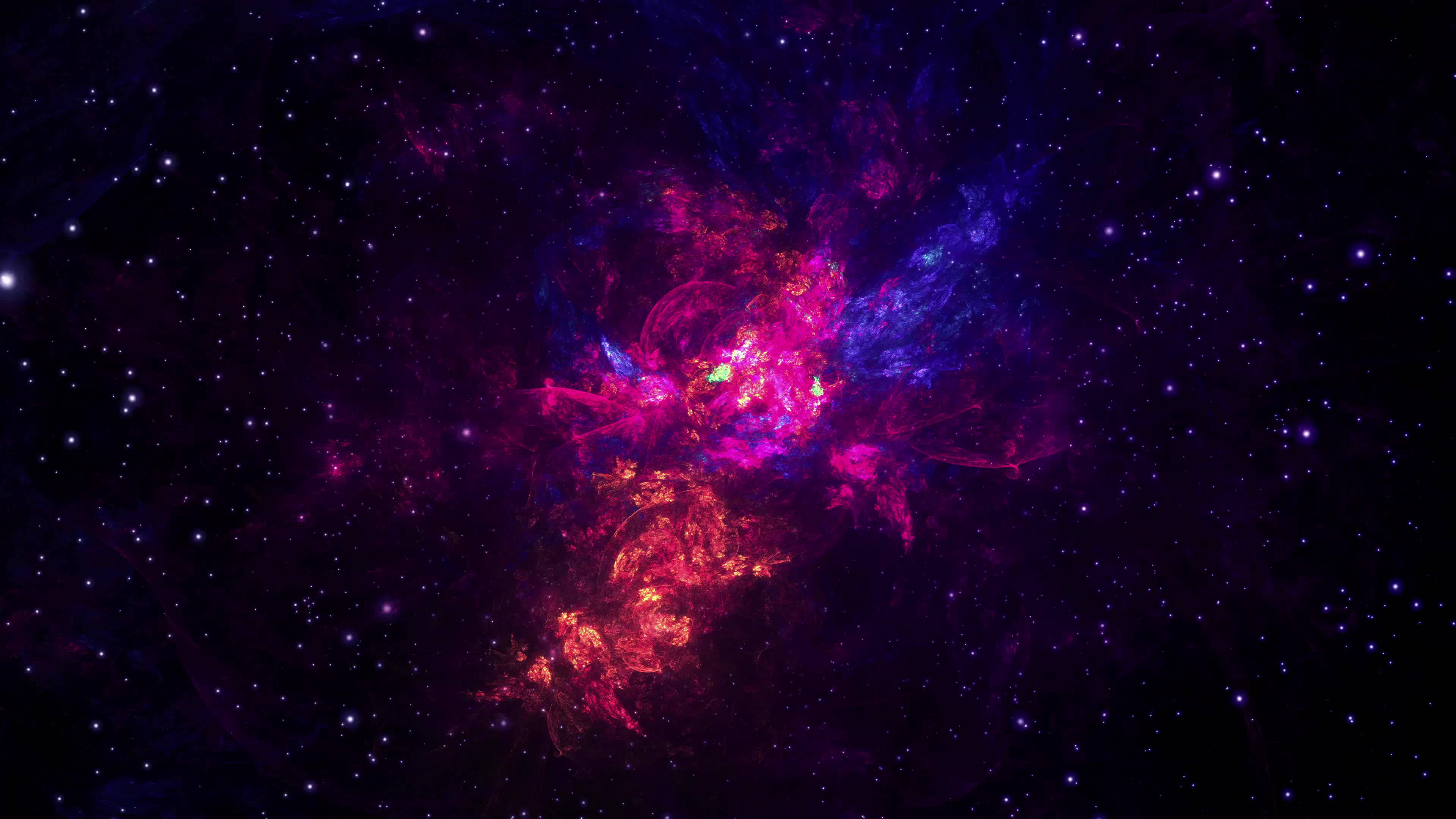 Escritorio de Universo Abstracto en Movimiento 4K Fondos de pantalla