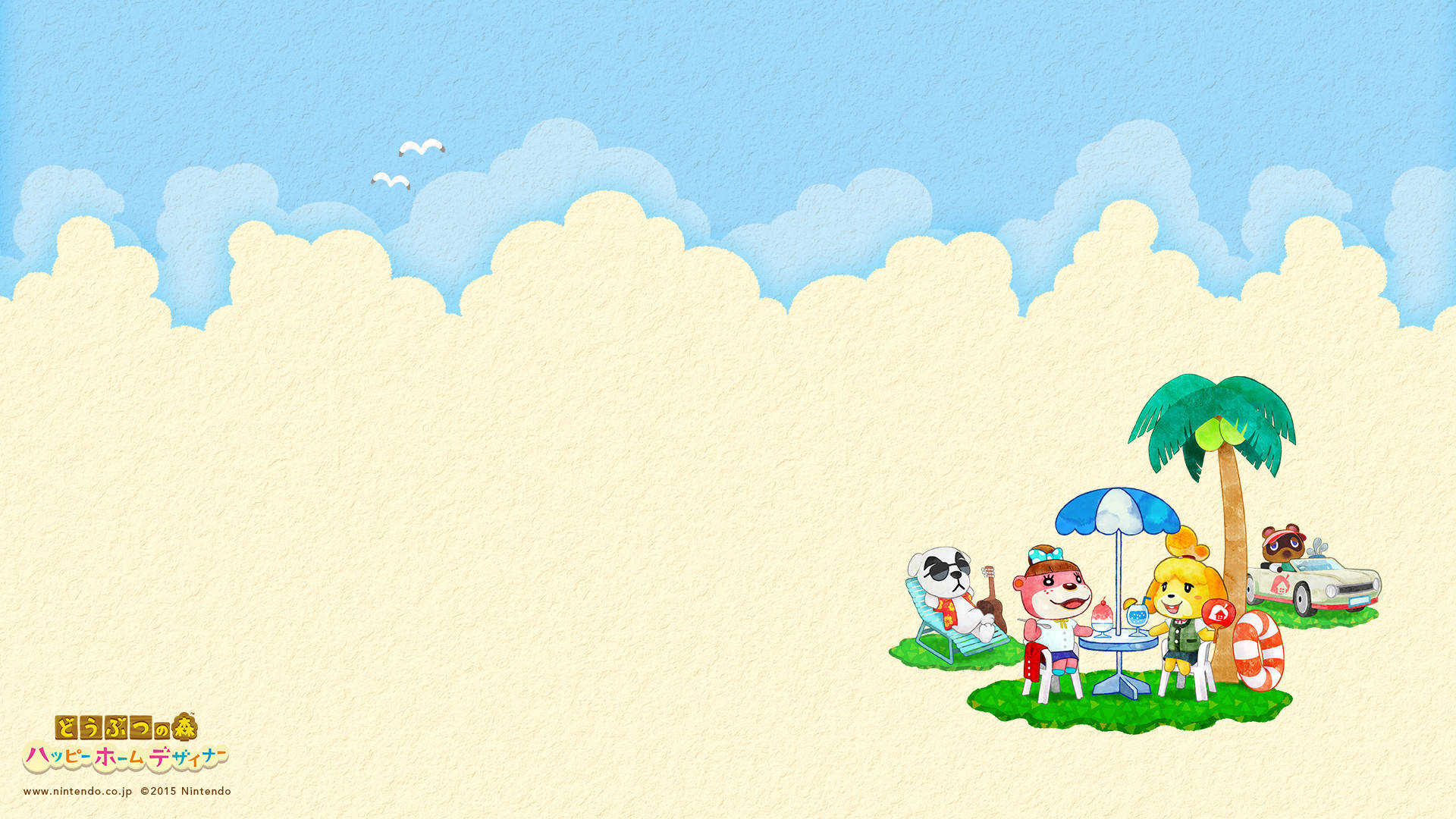 Escritorio de Verano de Animal Crossing Fondos de pantalla