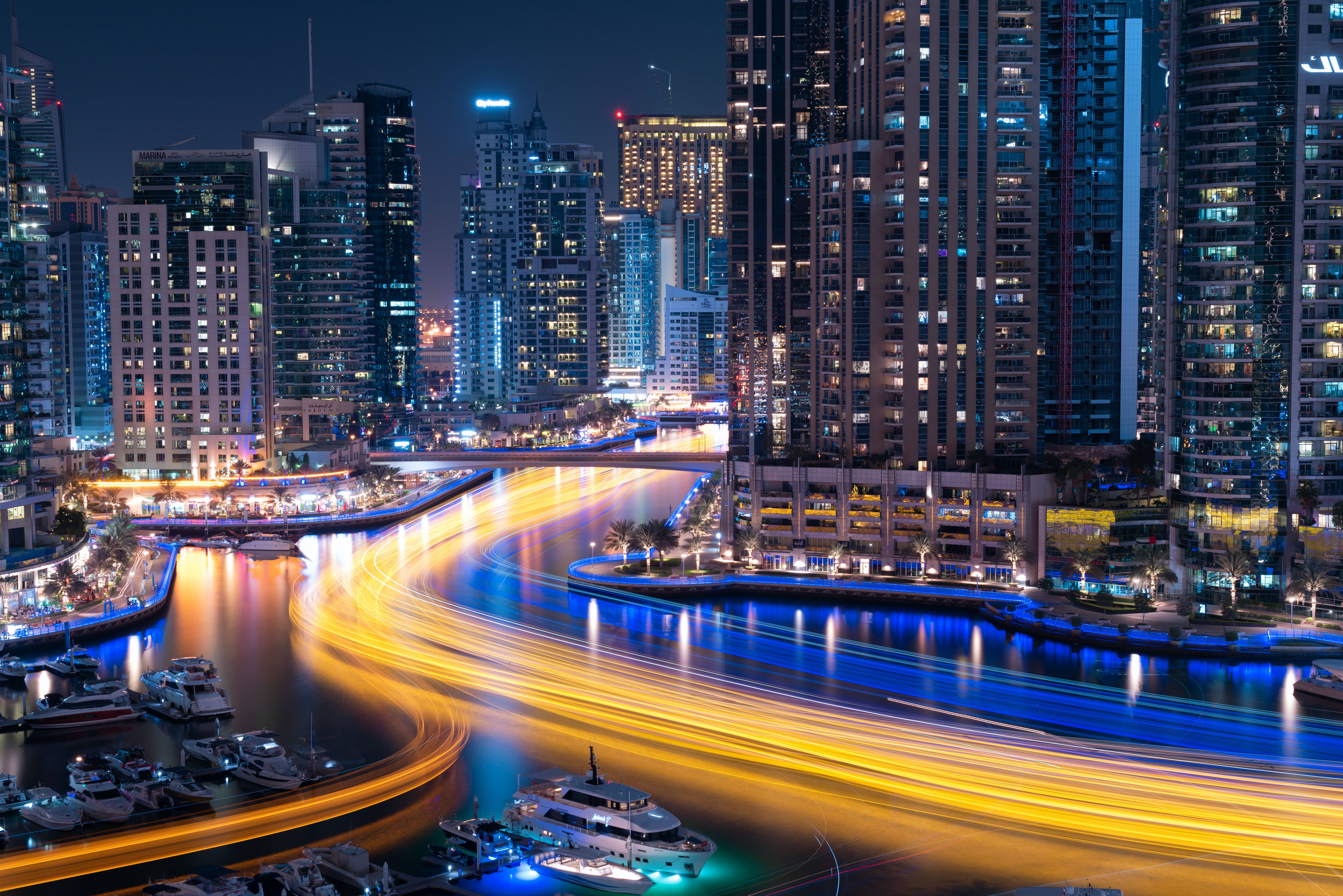 Escritorio estético Dubai Marina Fondos de pantalla