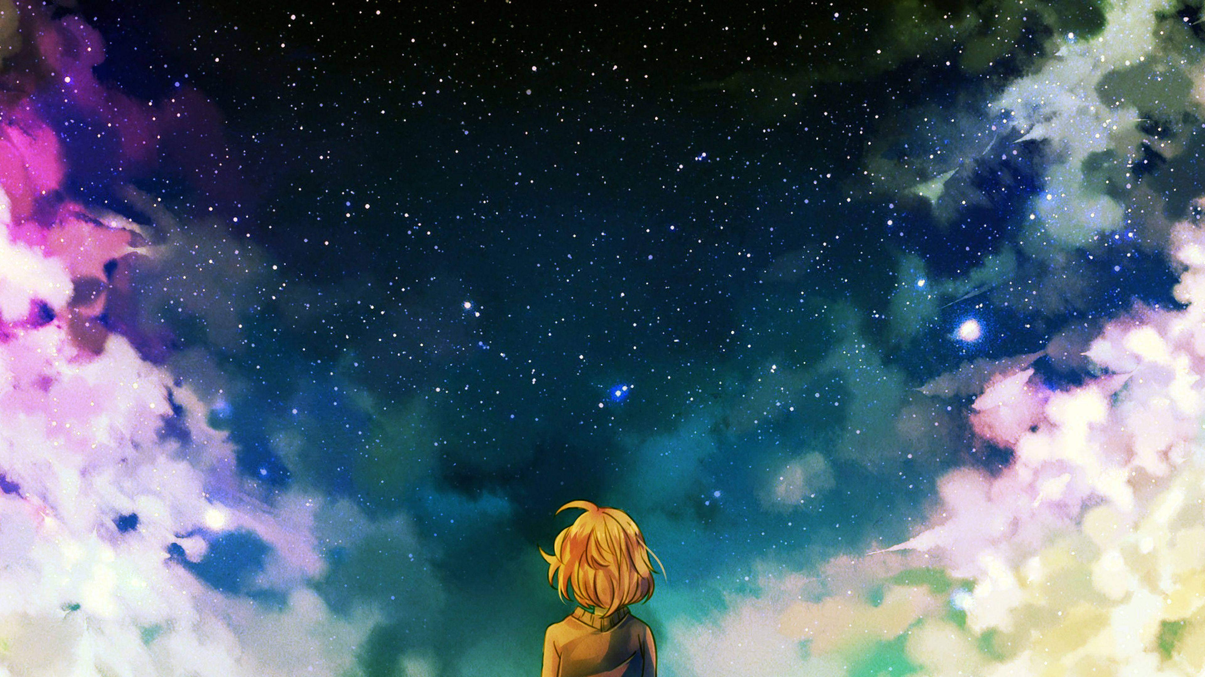Escritorio Galaxia Anime en Movimiento 4K Fondos de pantalla