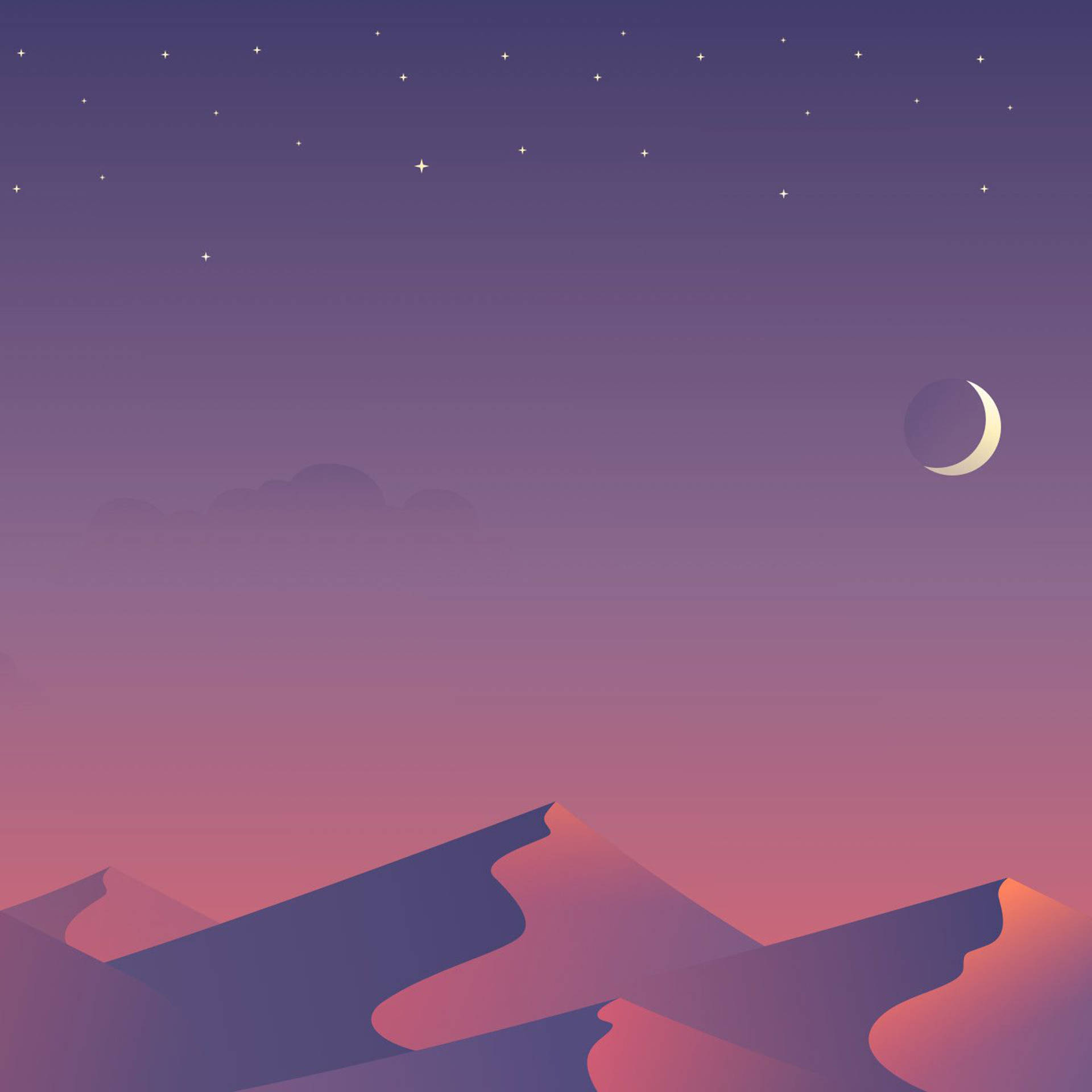 Escritorio Minimalista de Desierto Estético para iPad Fondos de pantalla