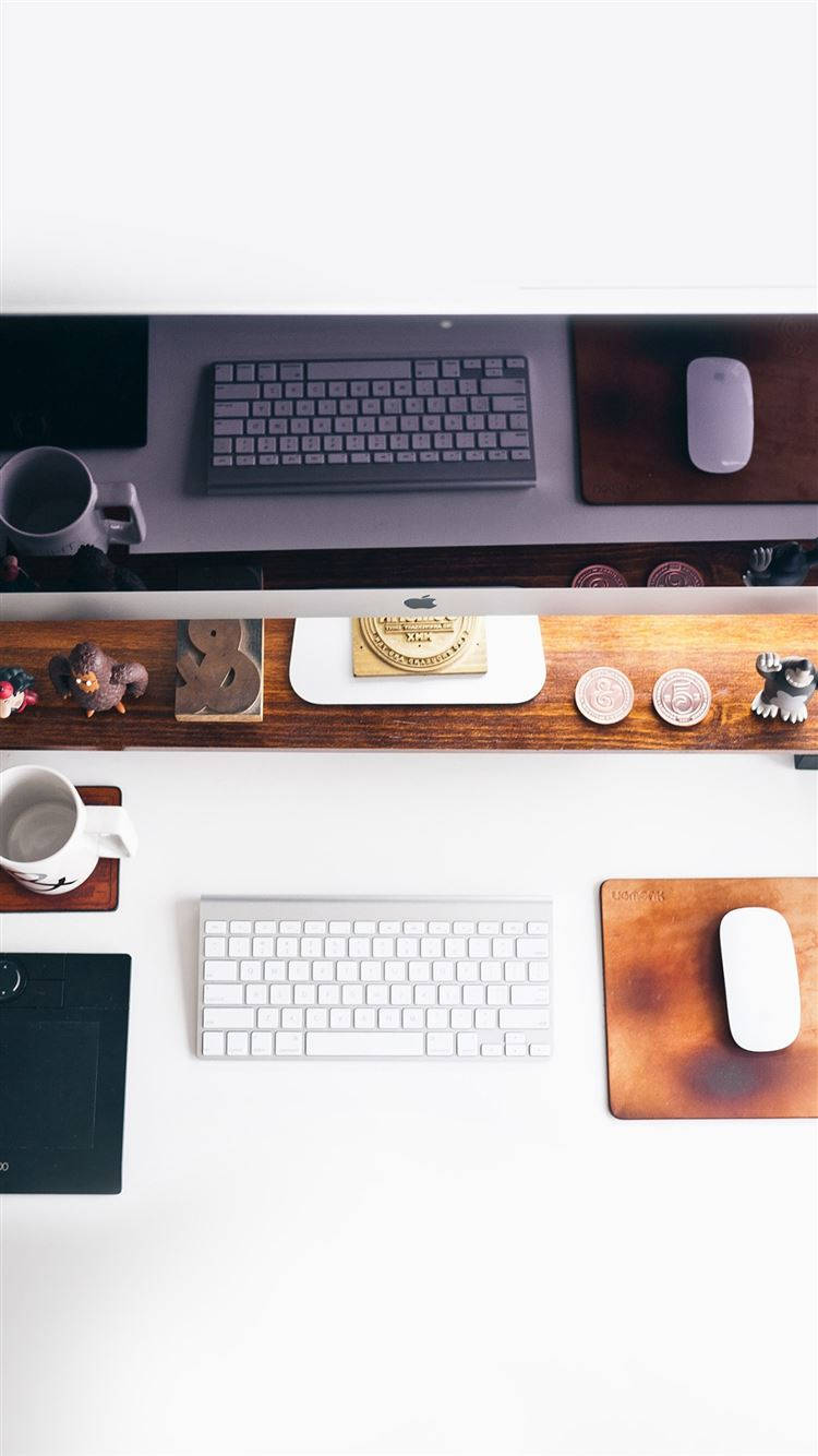 Escritorio Organizado con iPhone Fondos de pantalla