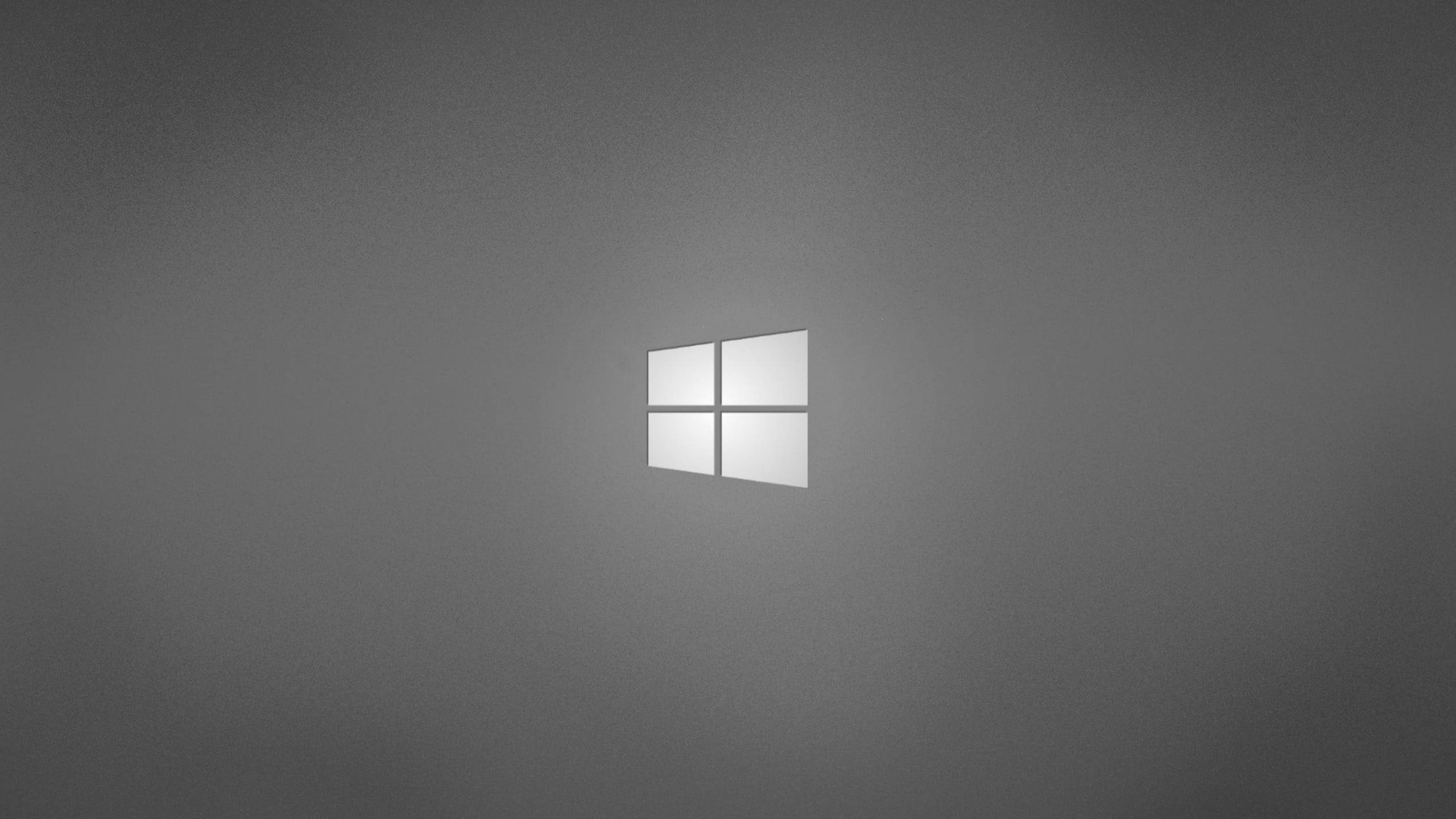 Escritorio Profesional con Logo de Windows en Gris Fondos de pantalla