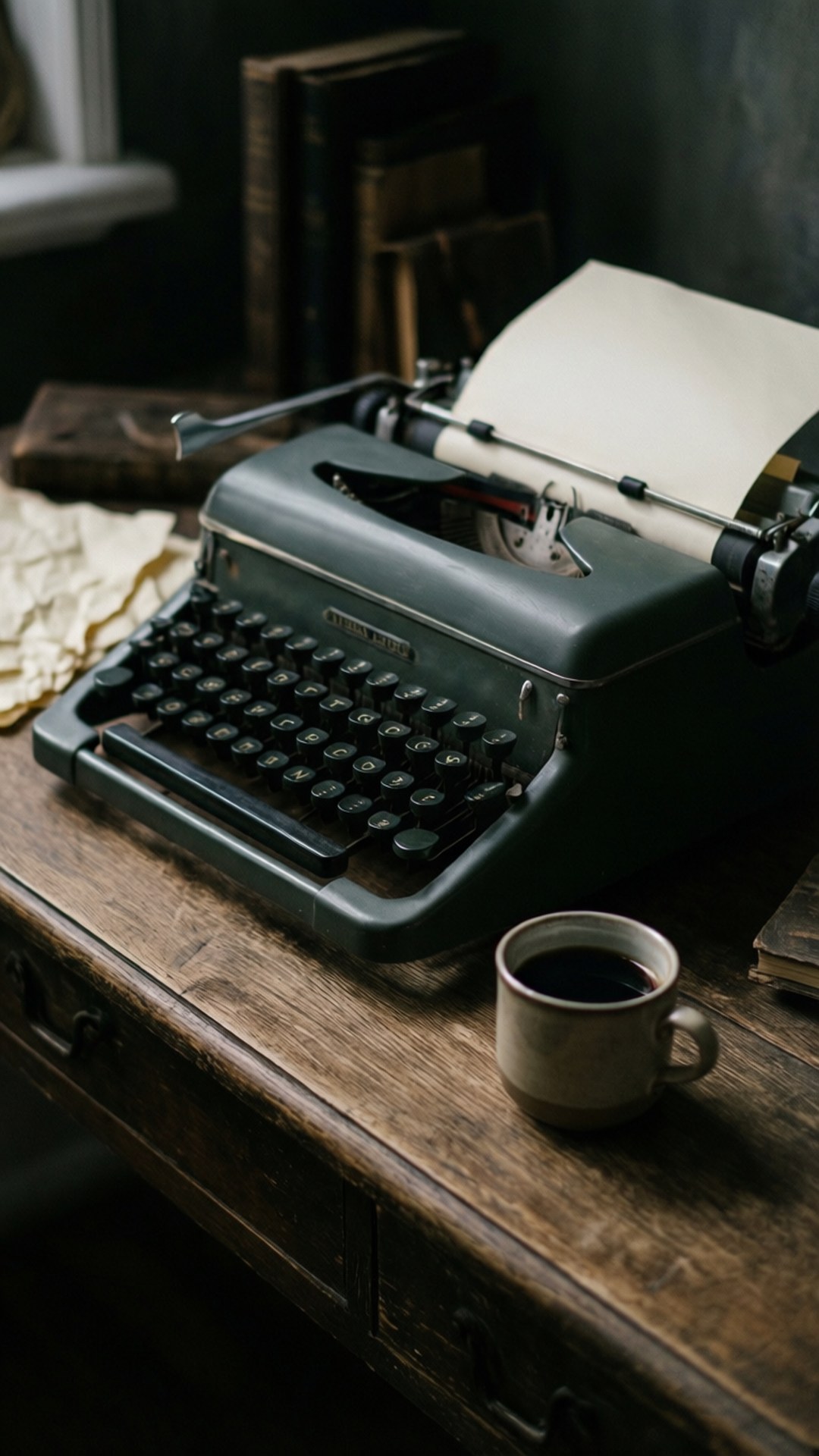 Escritorio Vintage con Máquina de Escribir Fondos de pantalla