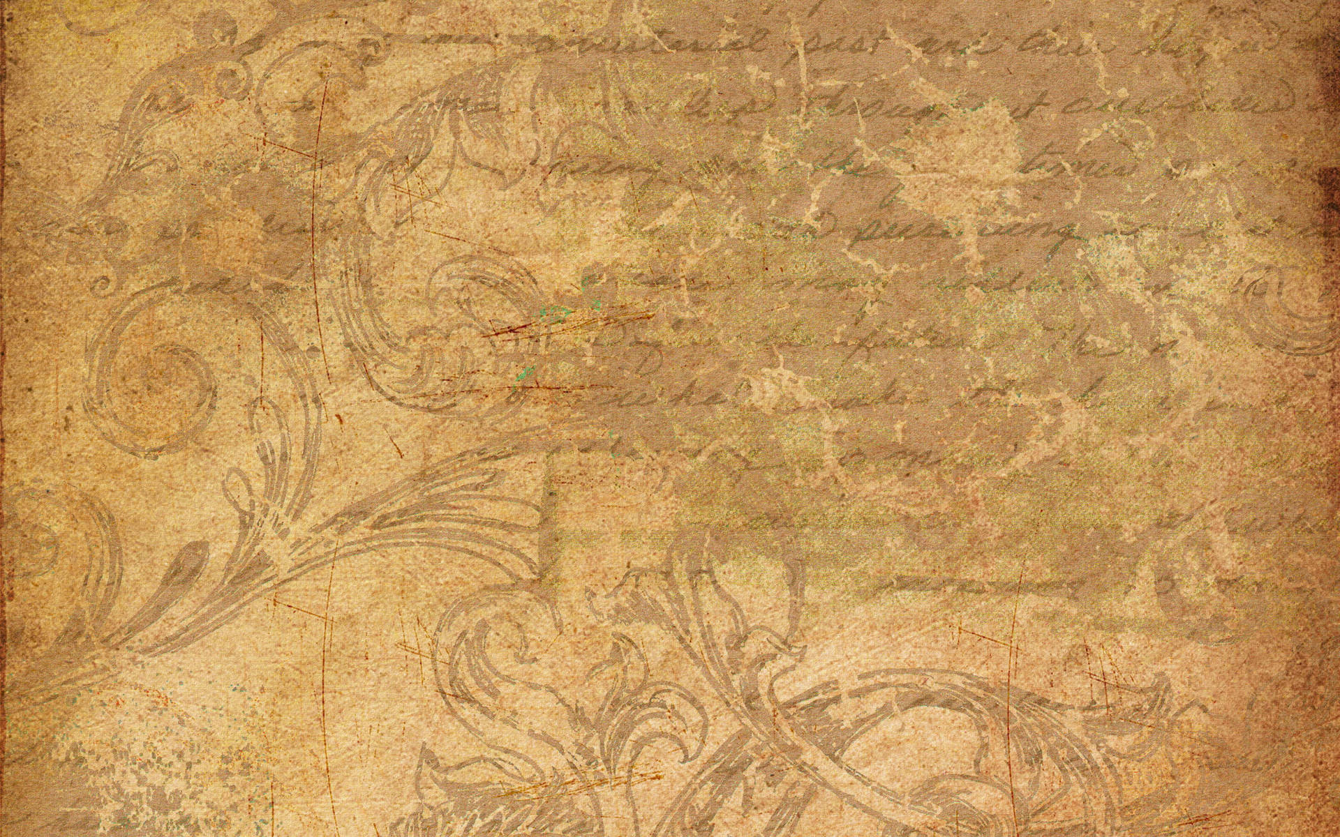 Escritura en papel sepia antiguo Fondos de pantalla