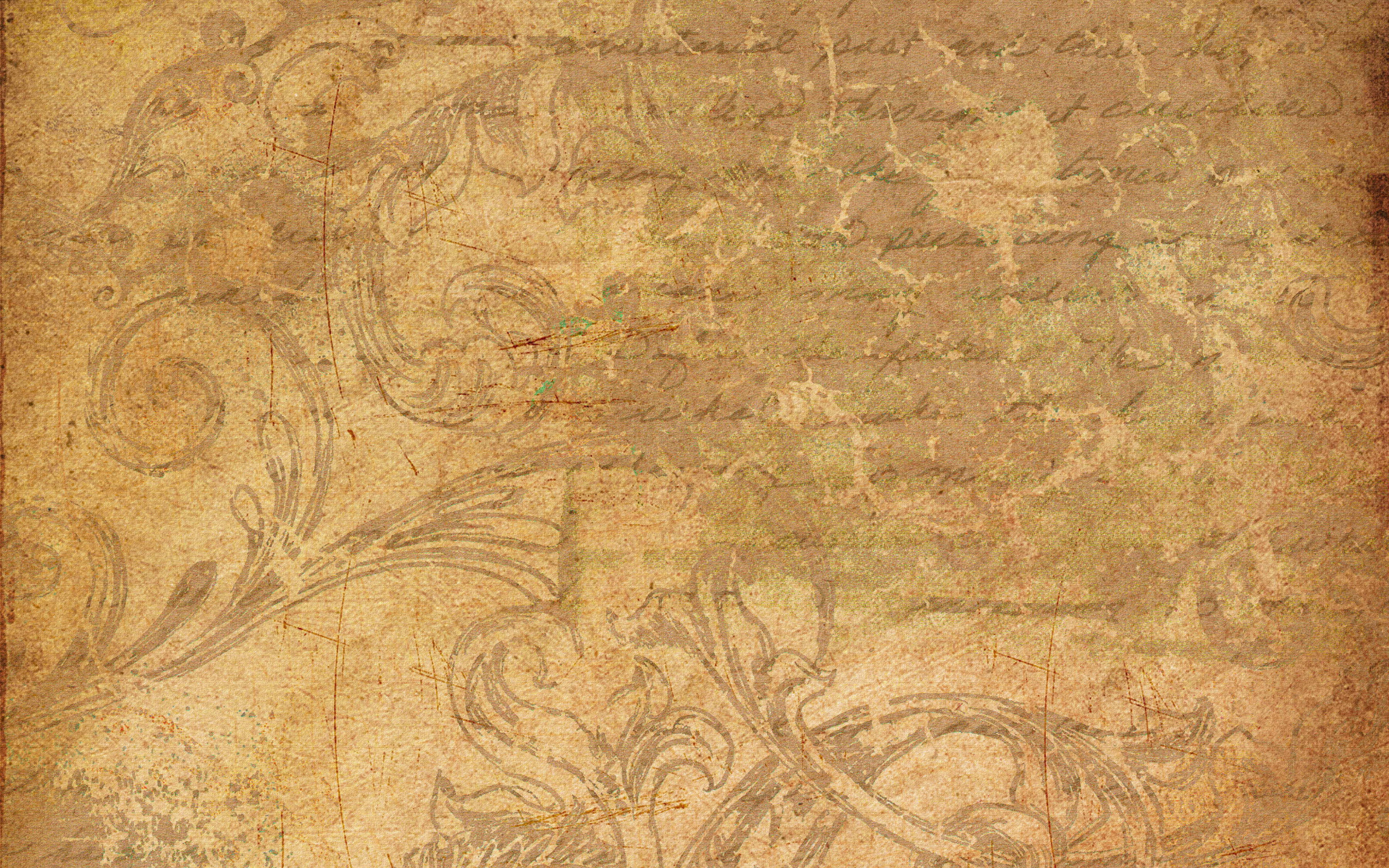 Escritura en papel sepia antiguo Fondos de pantalla