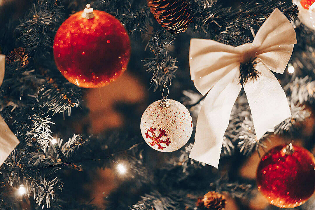 Esferas Navideñas Rojas Fondos de pantalla