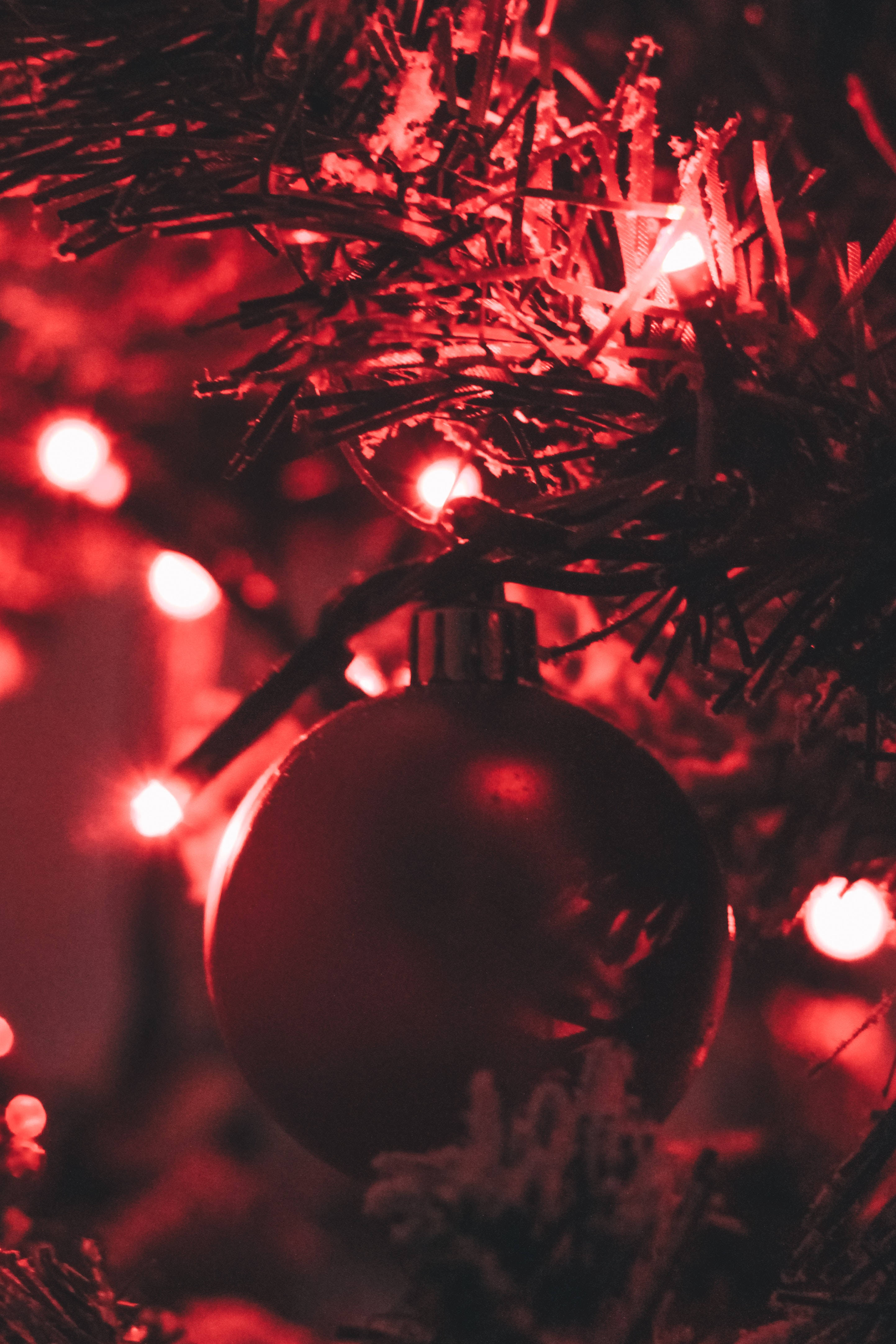 Esferas Navideñas Rojo Oscuro Fondos de pantalla