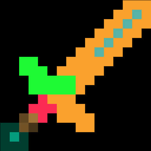 Espada de diamante de Minecraft en arte pixelado Fondos de pantalla