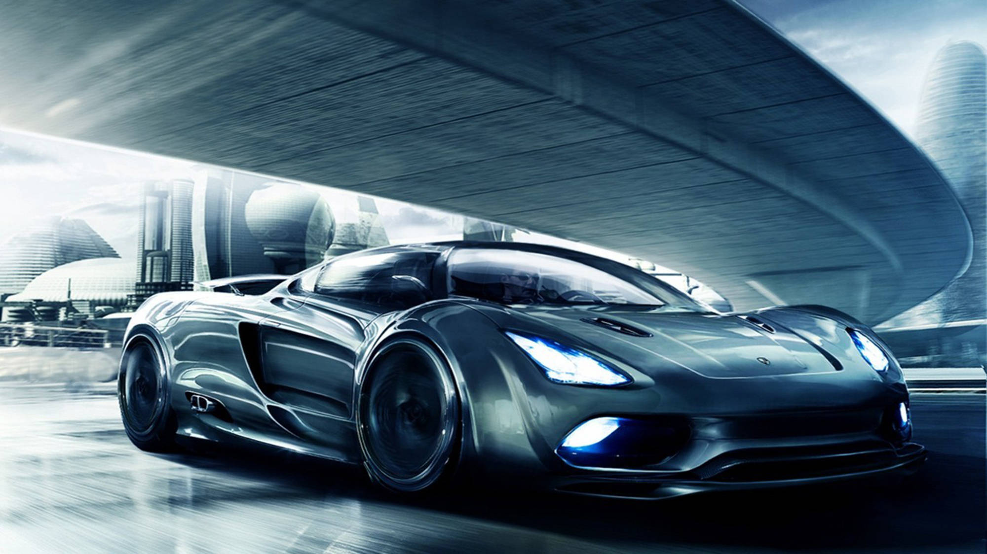 Espectacular Koenigsegg deportivo brillando en acabado metálico Fondos de pantalla