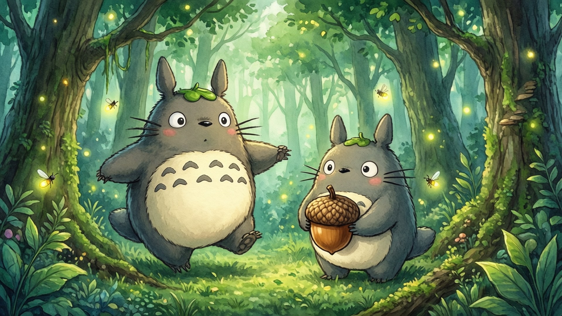 Espíritus del Bosque Totoro Fondos de pantalla
