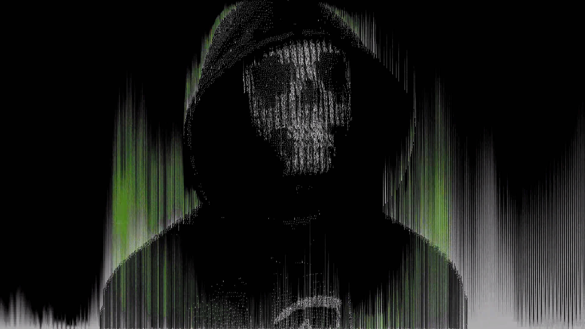 Fondo de pantalla 4K de esqueleto con chaqueta negra.