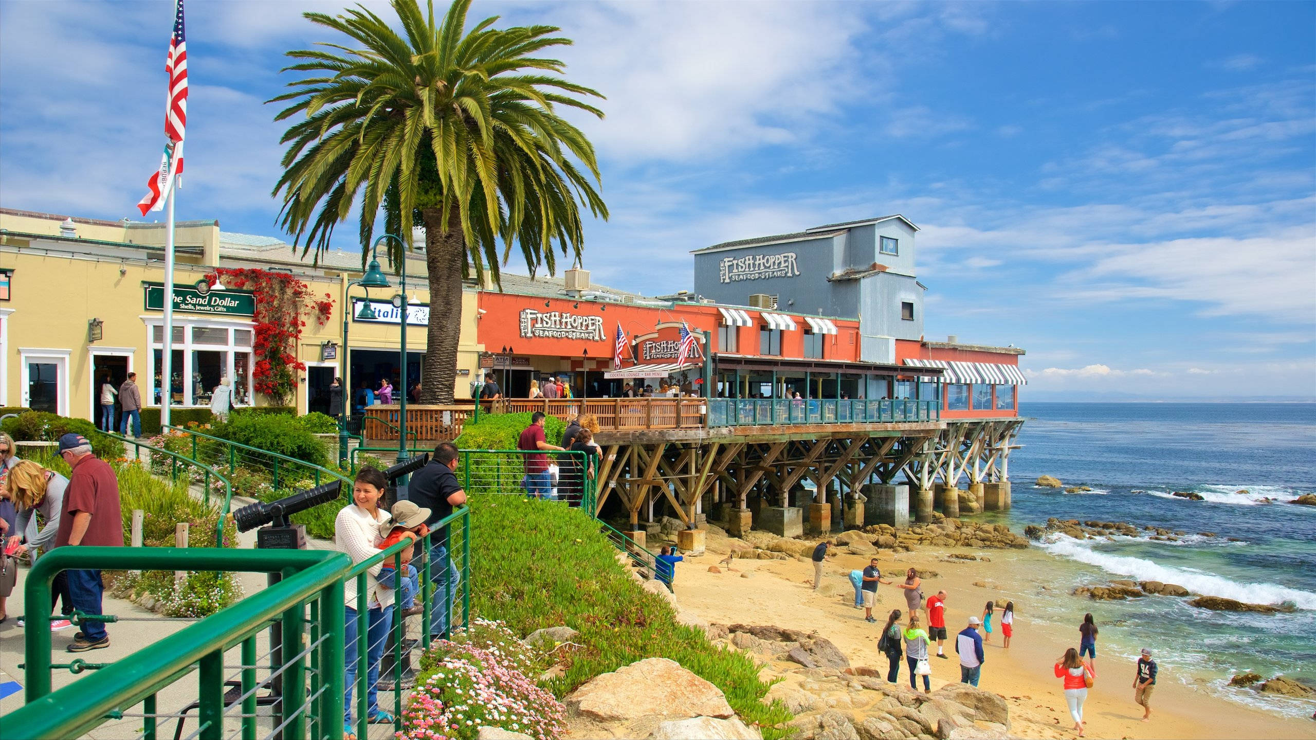 Establecimientos en la playa de Cannery Row Fondos de pantalla