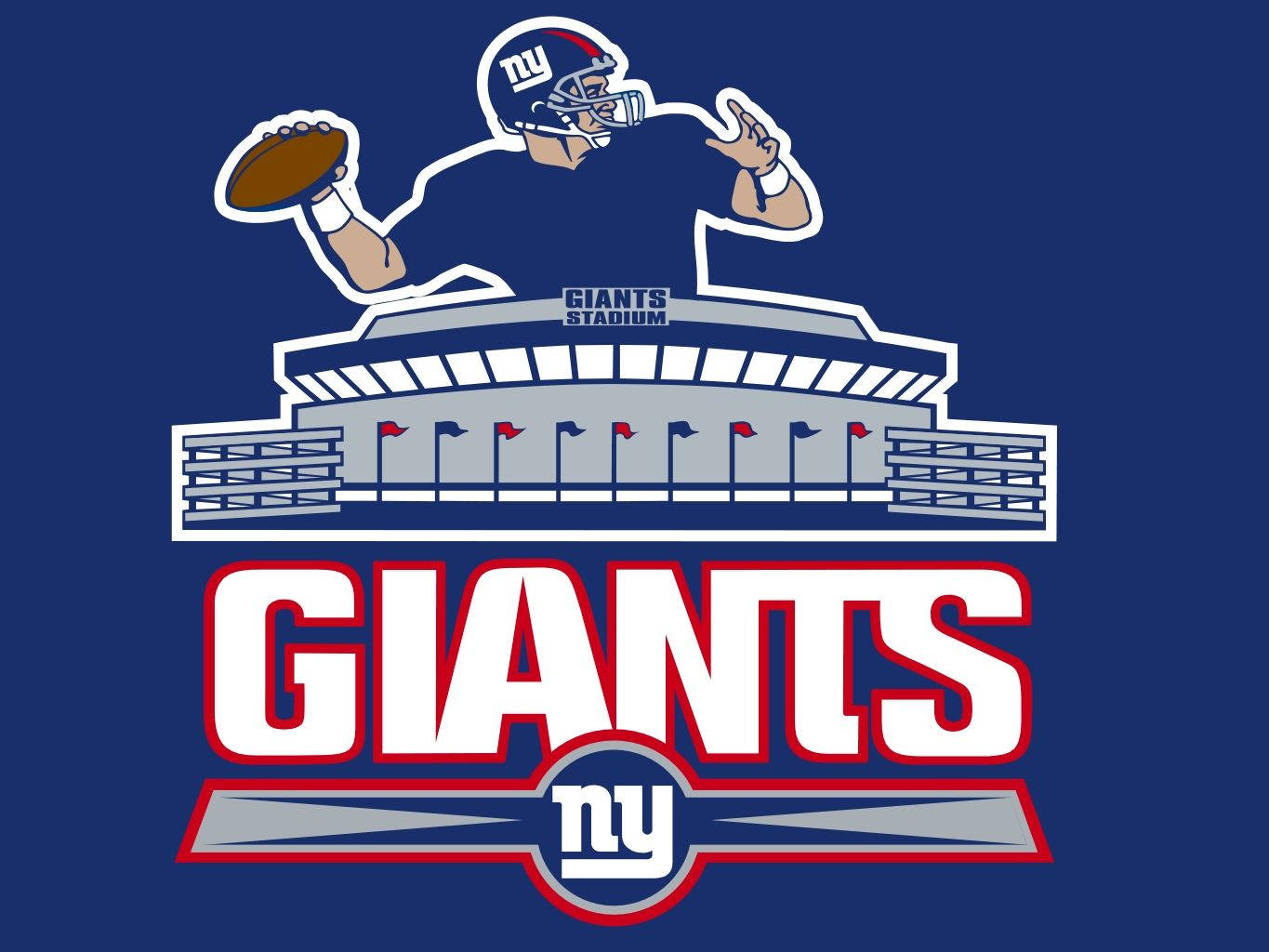 Estadio del Logotipo de los New York Giants Fondos de pantalla