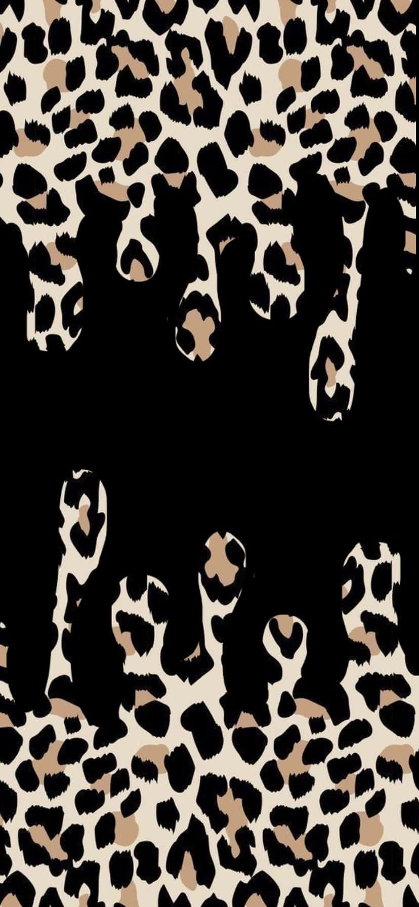 Estampado de Leopardo Lindo Patrón Goteo Fondos de pantalla