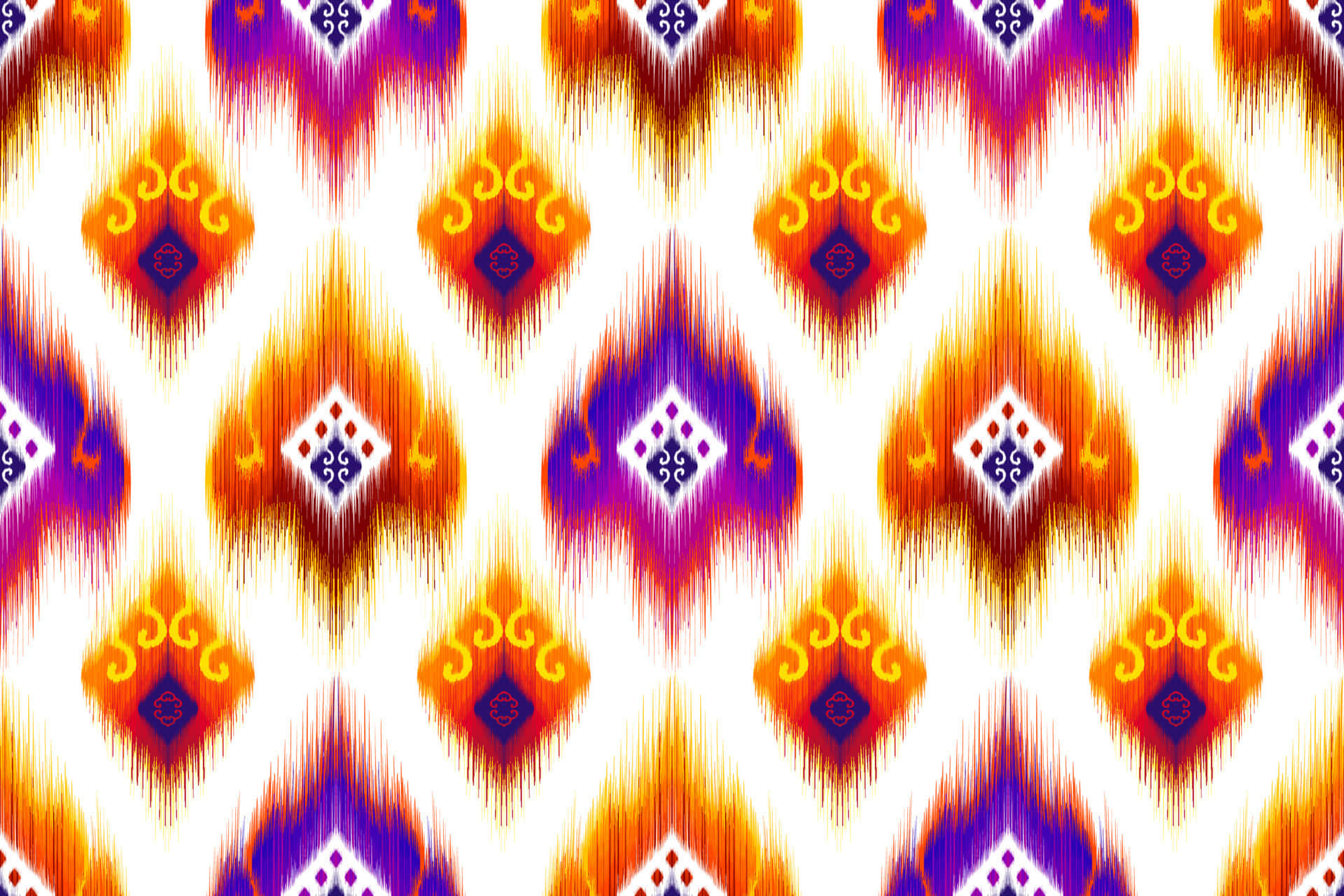 Estampado de tela Ikat de Bujará Fondos de pantalla