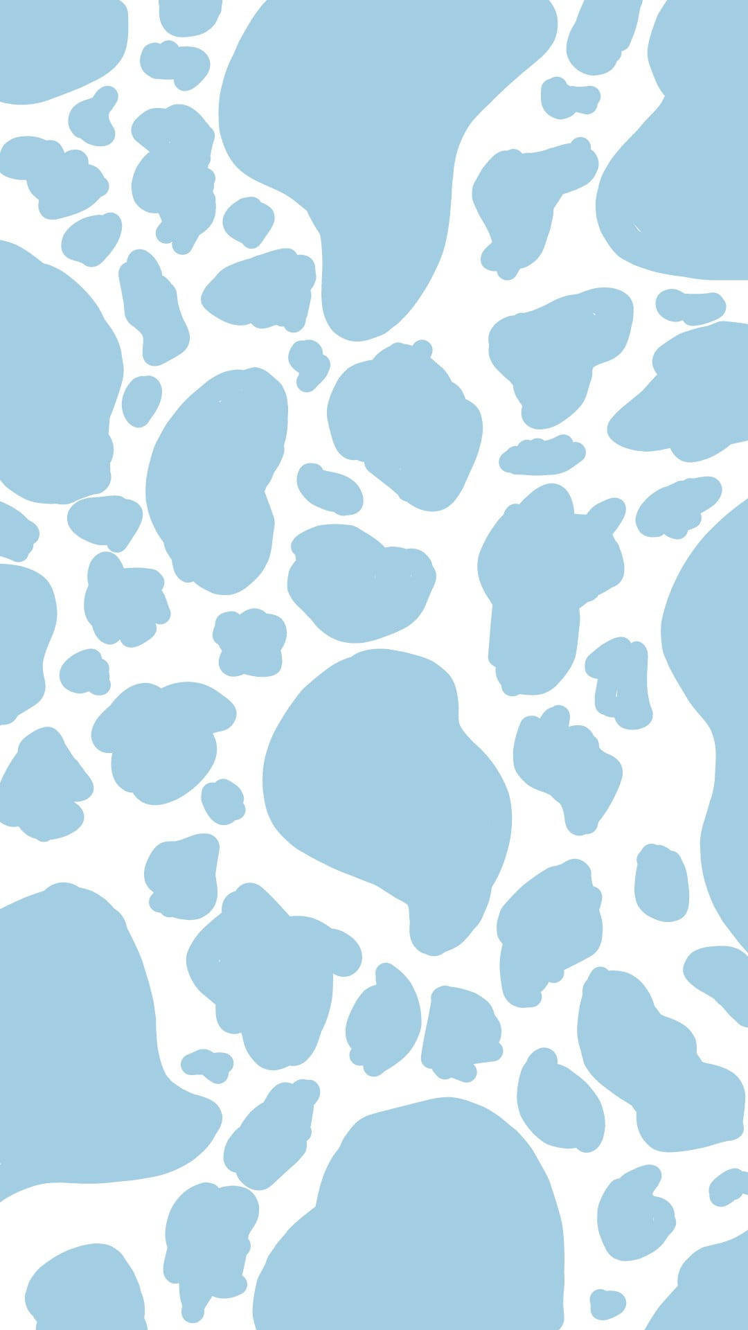 Estampado de Vaca Azul Simple y Estético Fondos de pantalla