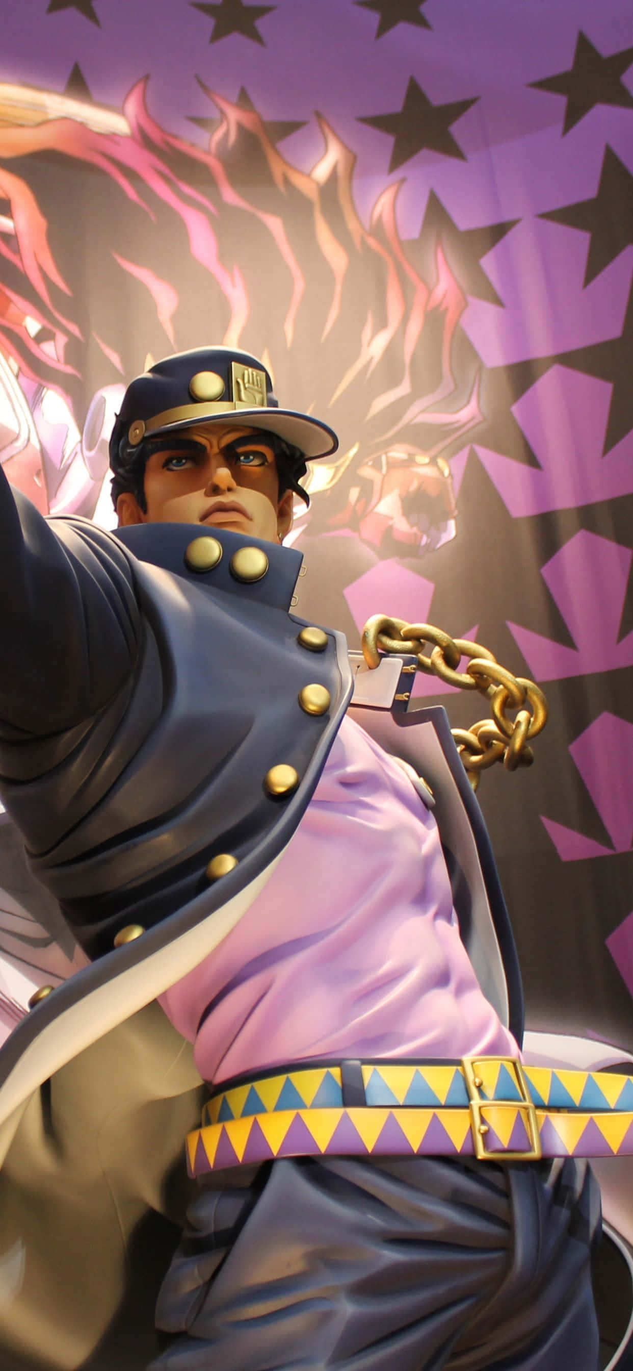 Estatua de Jotaro de JoJo's Bizarre Adventure para iPhone Fondos de pantalla