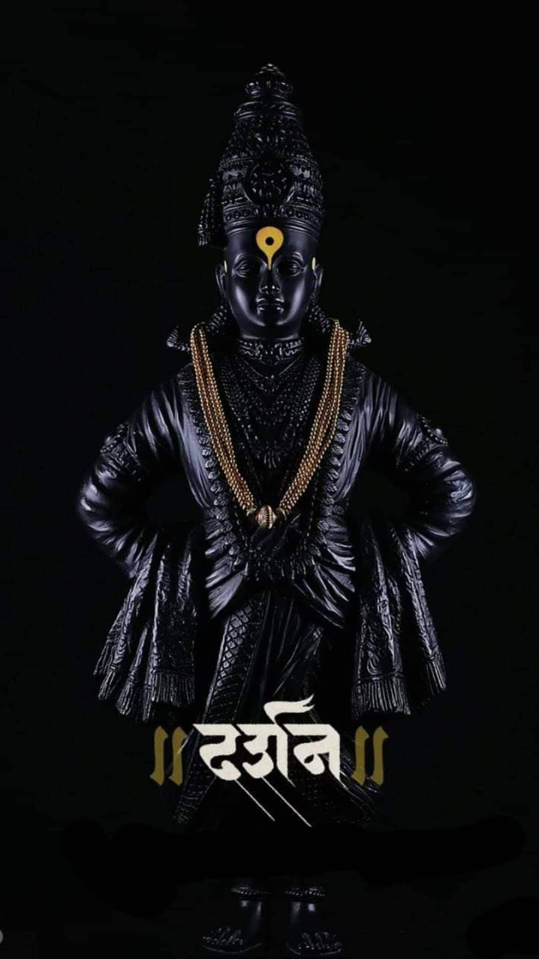 Estatua de madera tallada de Vitthal Fondos de pantalla