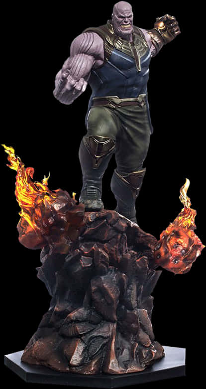 Estatua de Thanos Base Inferno Fondos de pantalla
