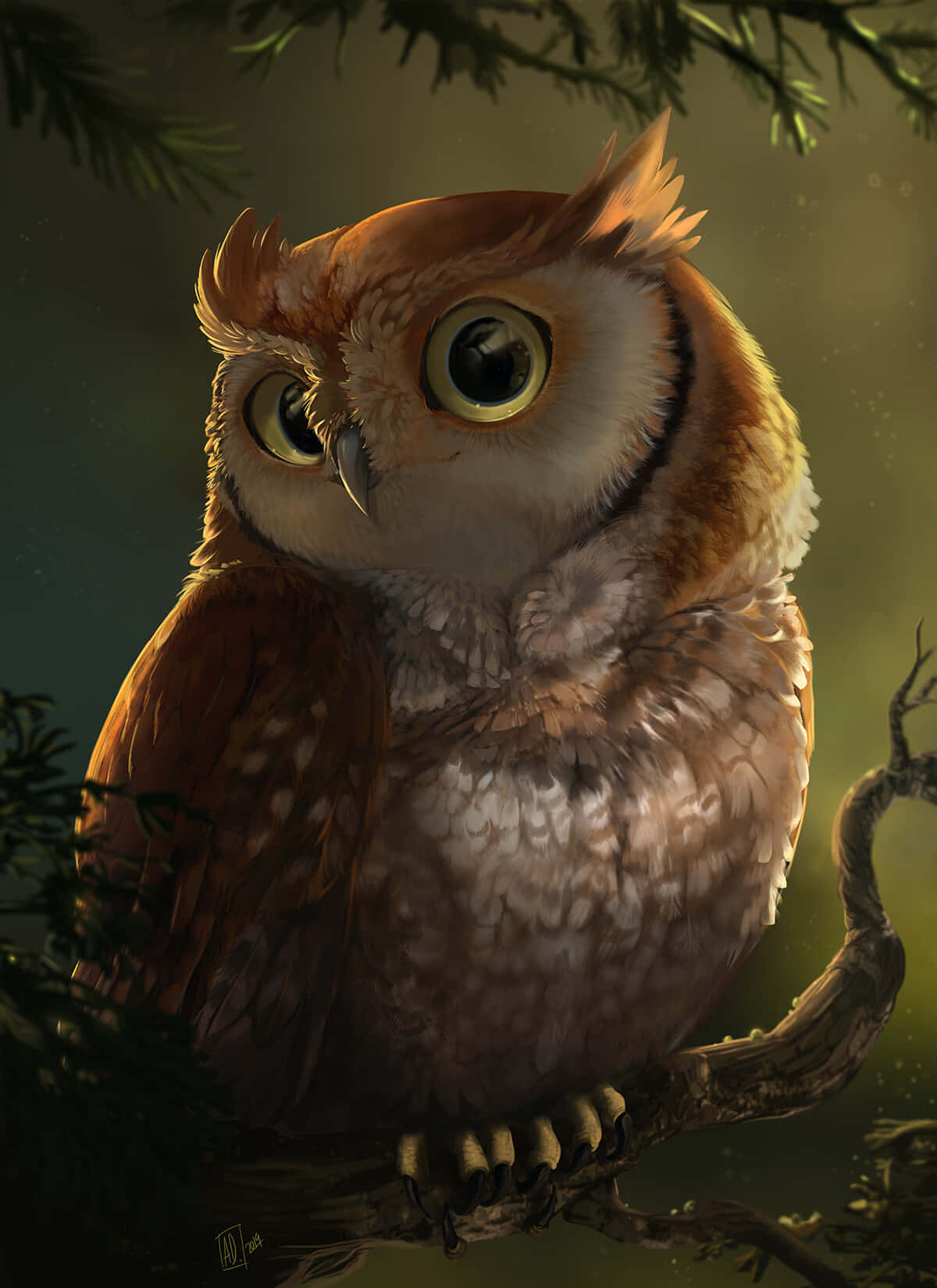 ¡Este adorable búho está listo para un día lleno de diversión! Fondos de pantalla