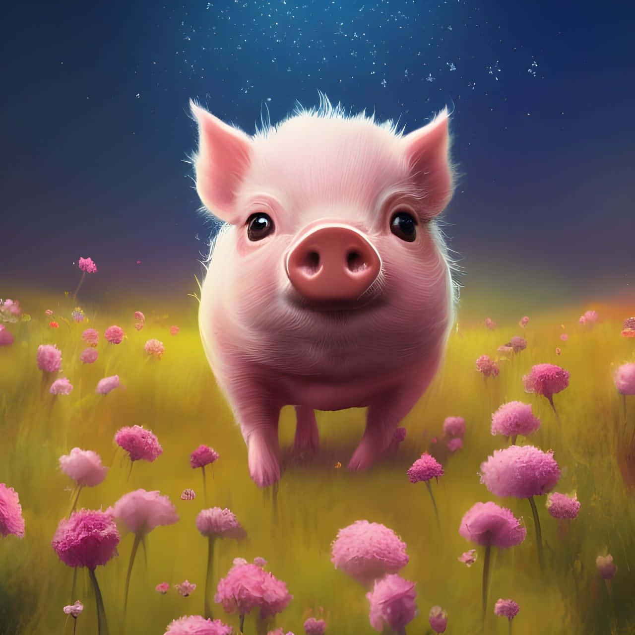 ¡Este adorable cerdito está todo sonrisas! Fondos de pantalla