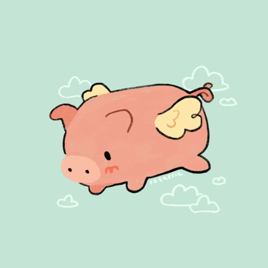 ¡Este cerdito adorable no puede esperar para empezar a explorar su mundo! Fondos de pantalla