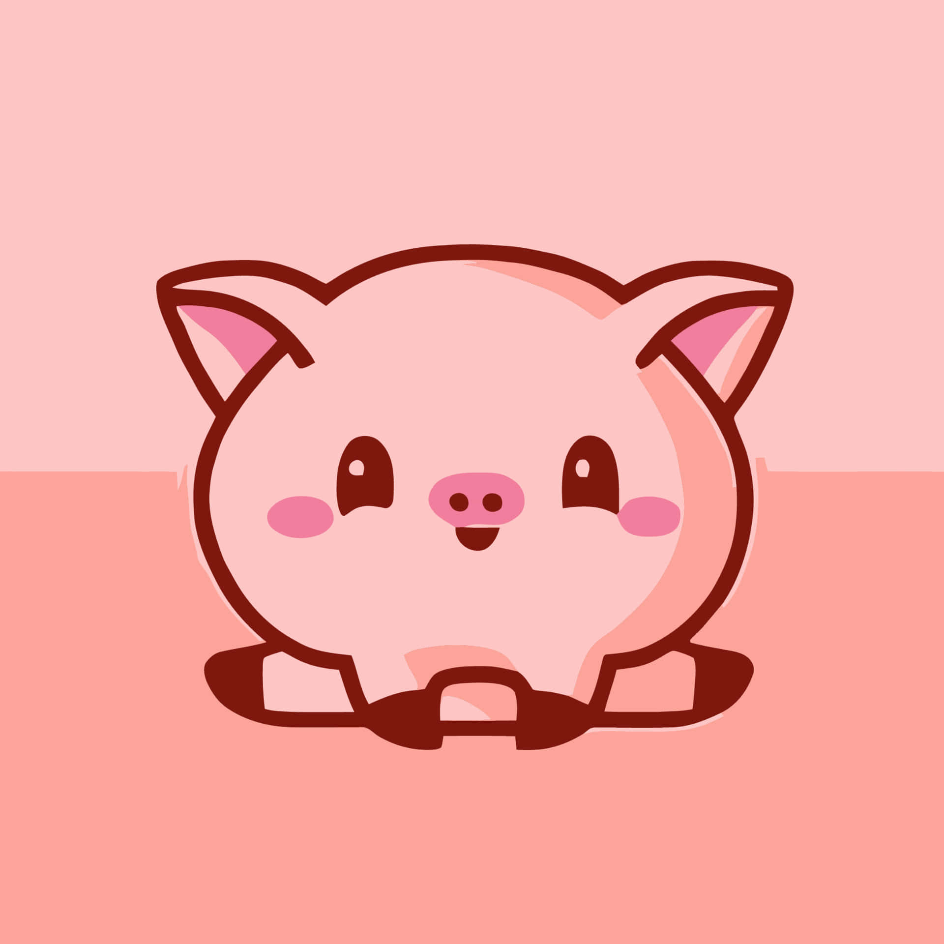 Este cerdito tan lindo está lleno de amor Fondos de pantalla