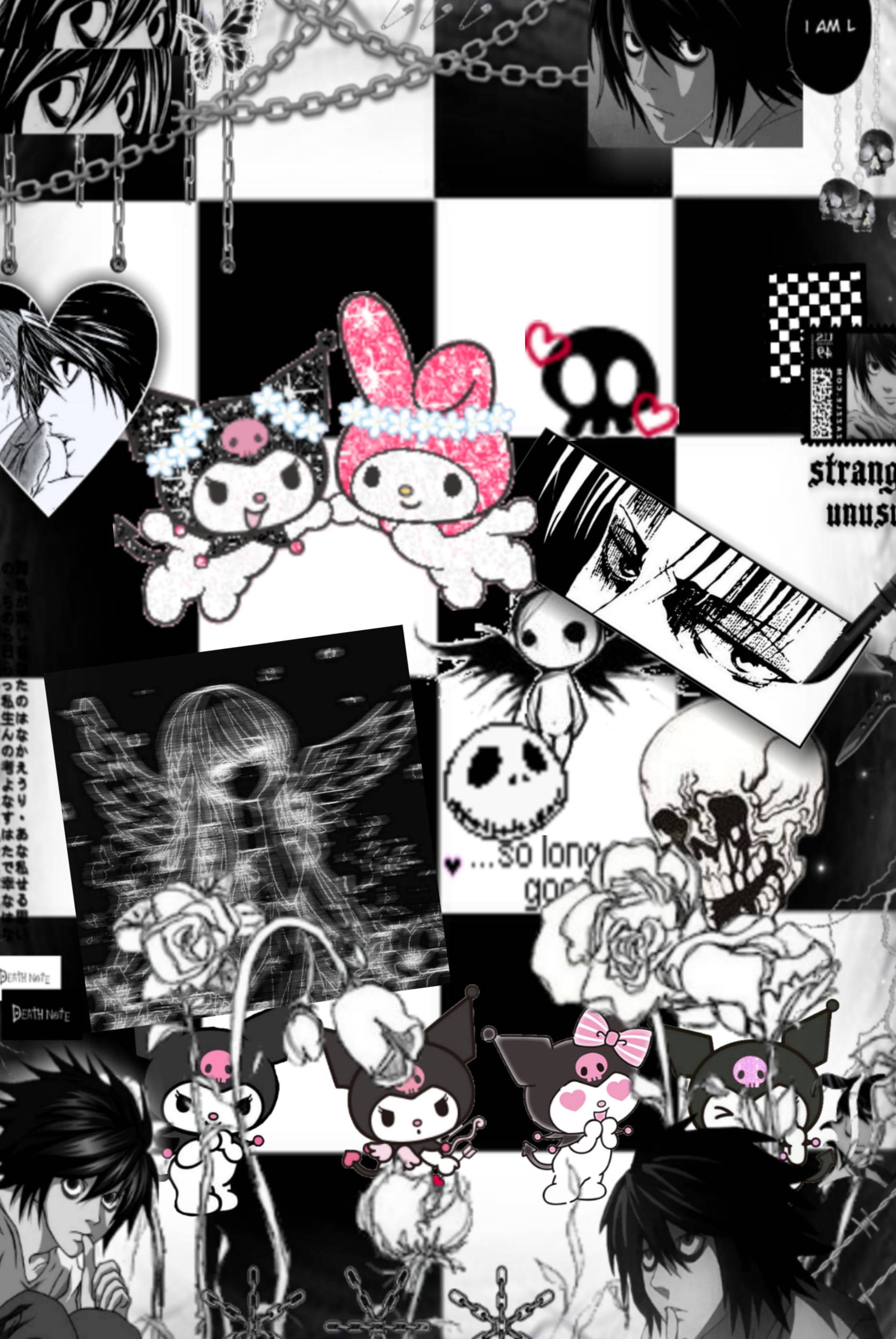 Estética Alterna de Kuromi y Dark Yagami Fondos de pantalla