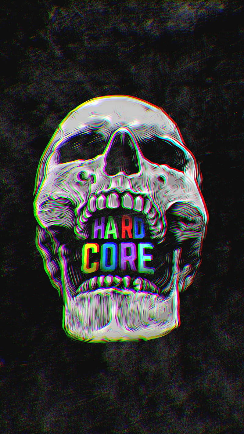 Estética alucinante de calavera hardcore Fondos de pantalla