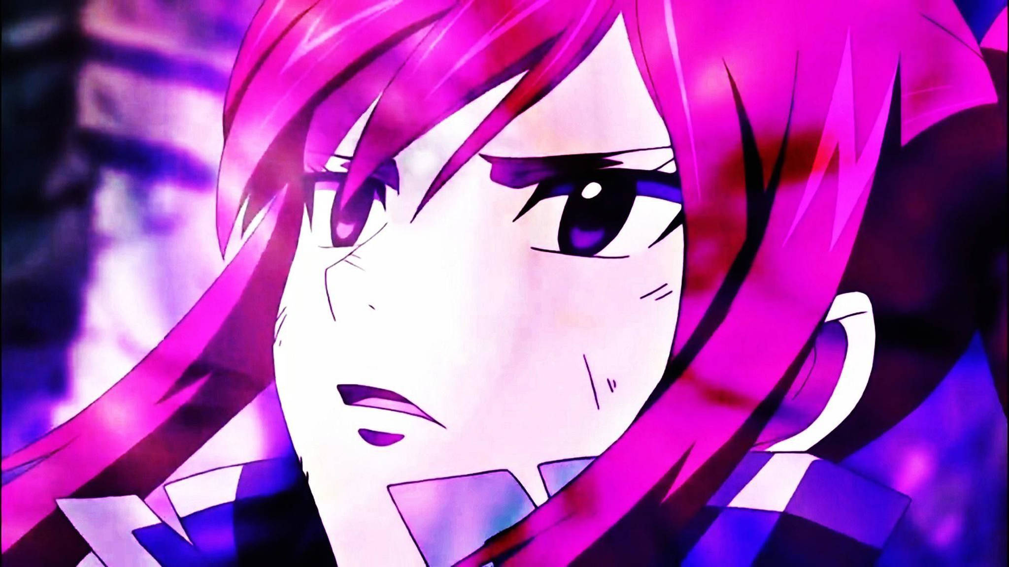 Estética anime rosa de Erza Scarlet Fondos de pantalla
