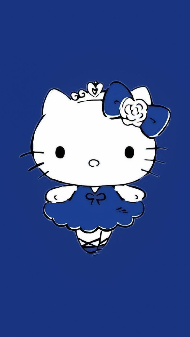 Estética Azul de Hello Kitty Fondos de pantalla