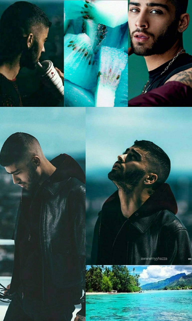 Estética Azul Zayn iPhone Fondos de pantalla