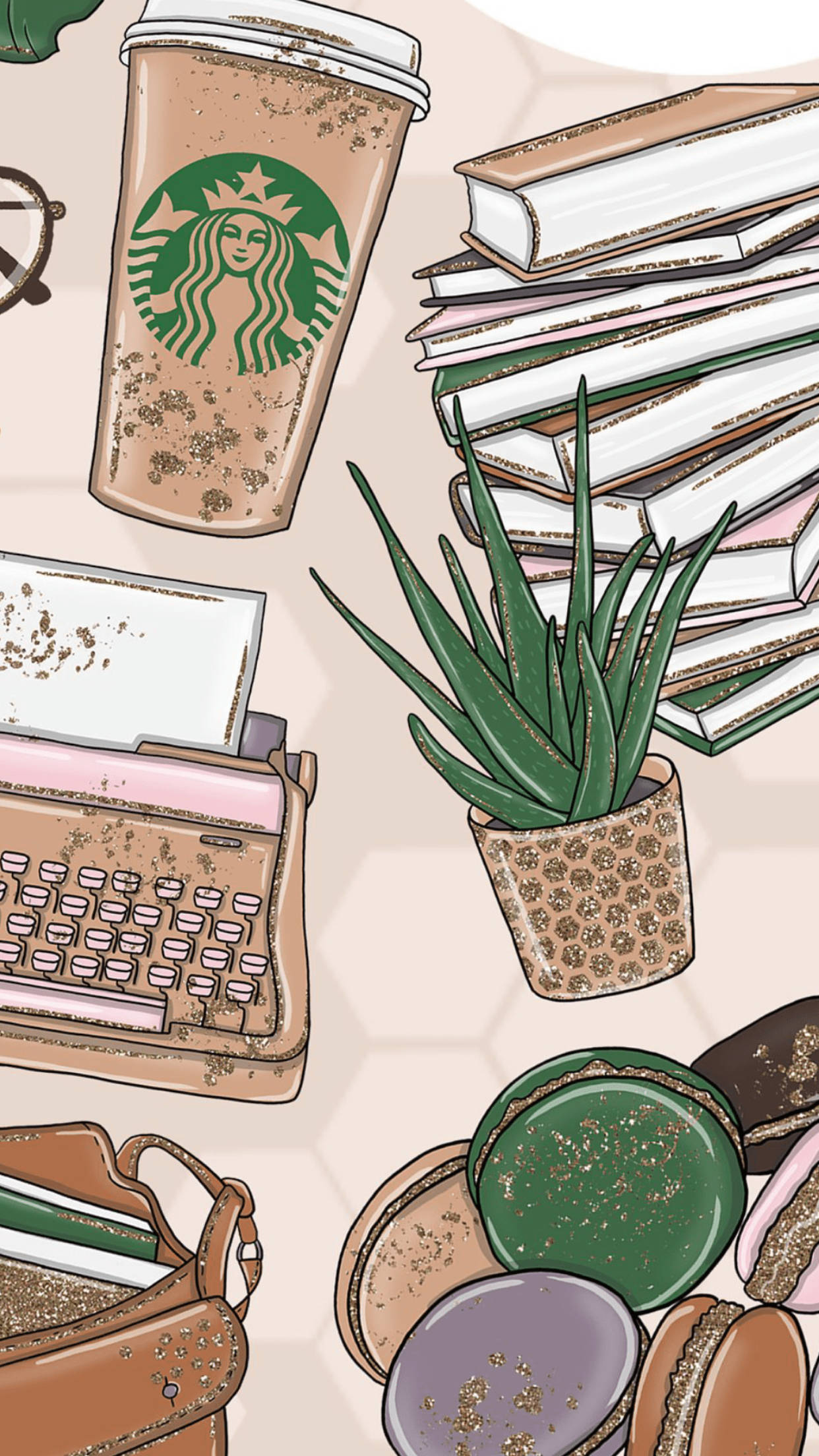 Estética Beige de Starbucks Fondos de pantalla