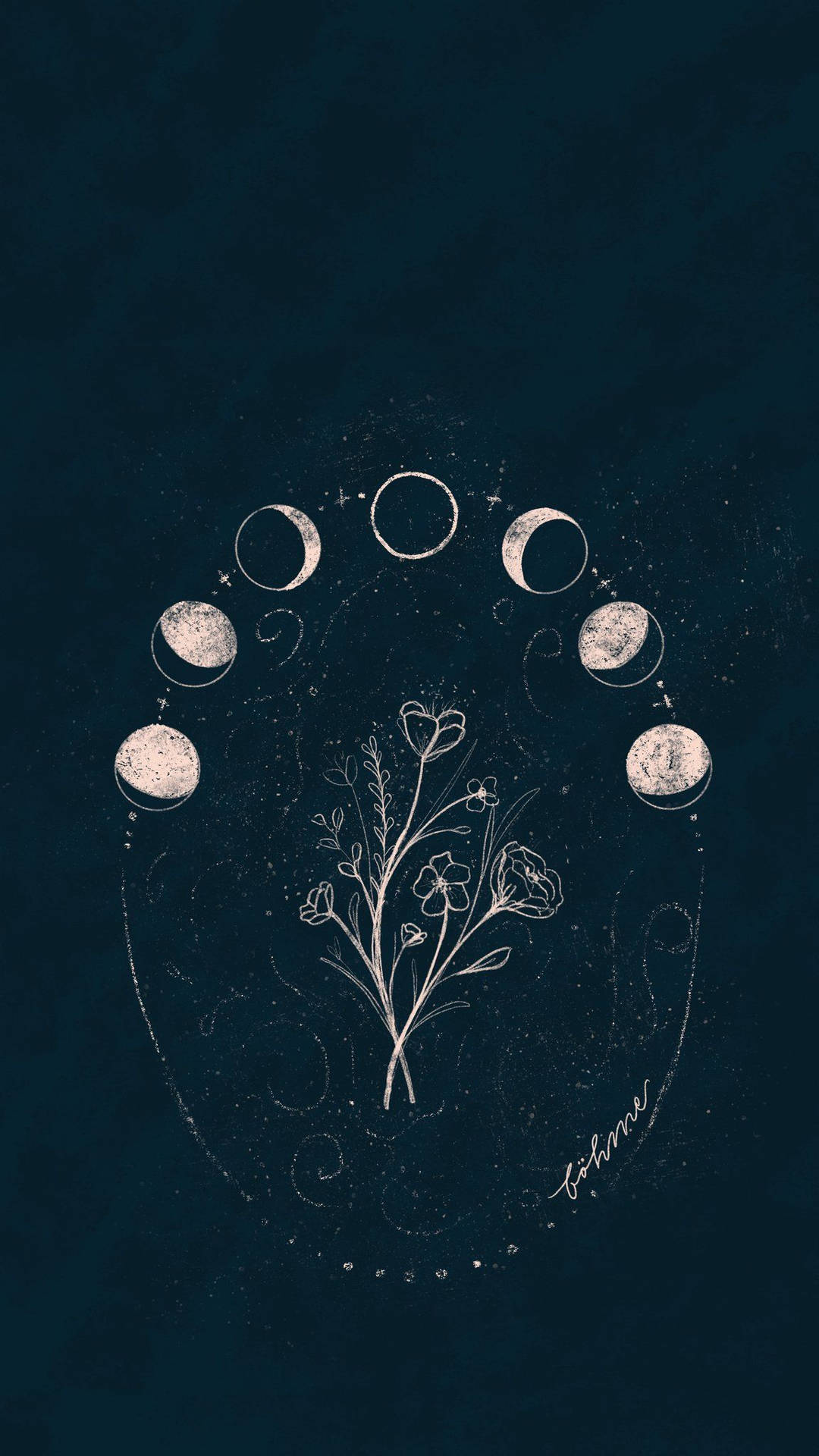 Estética Bruja Flores de Luna Fondos de pantalla