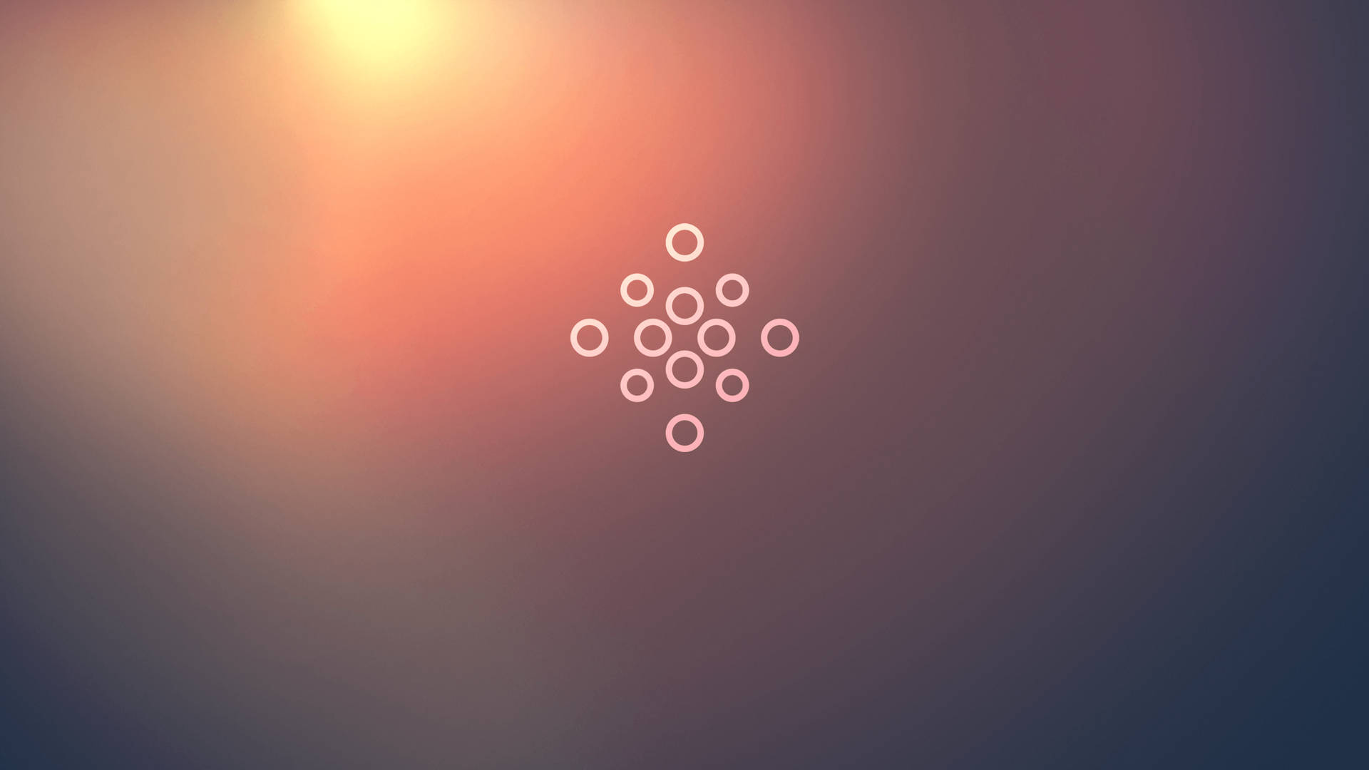 Fondo de pantalla 4K de un póster estético con pequeños círculos.
