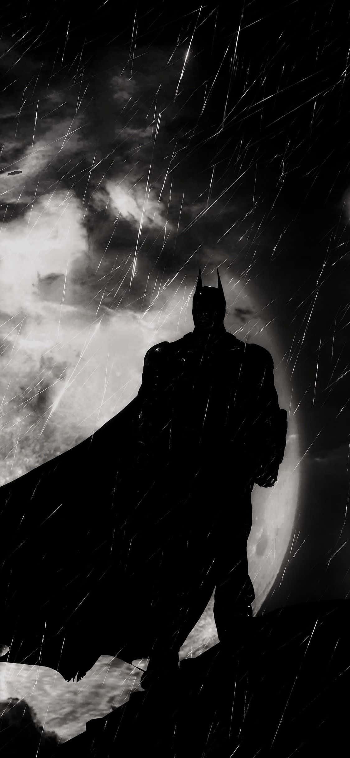 Estética de Batman en blanco y negro Fondos de pantalla