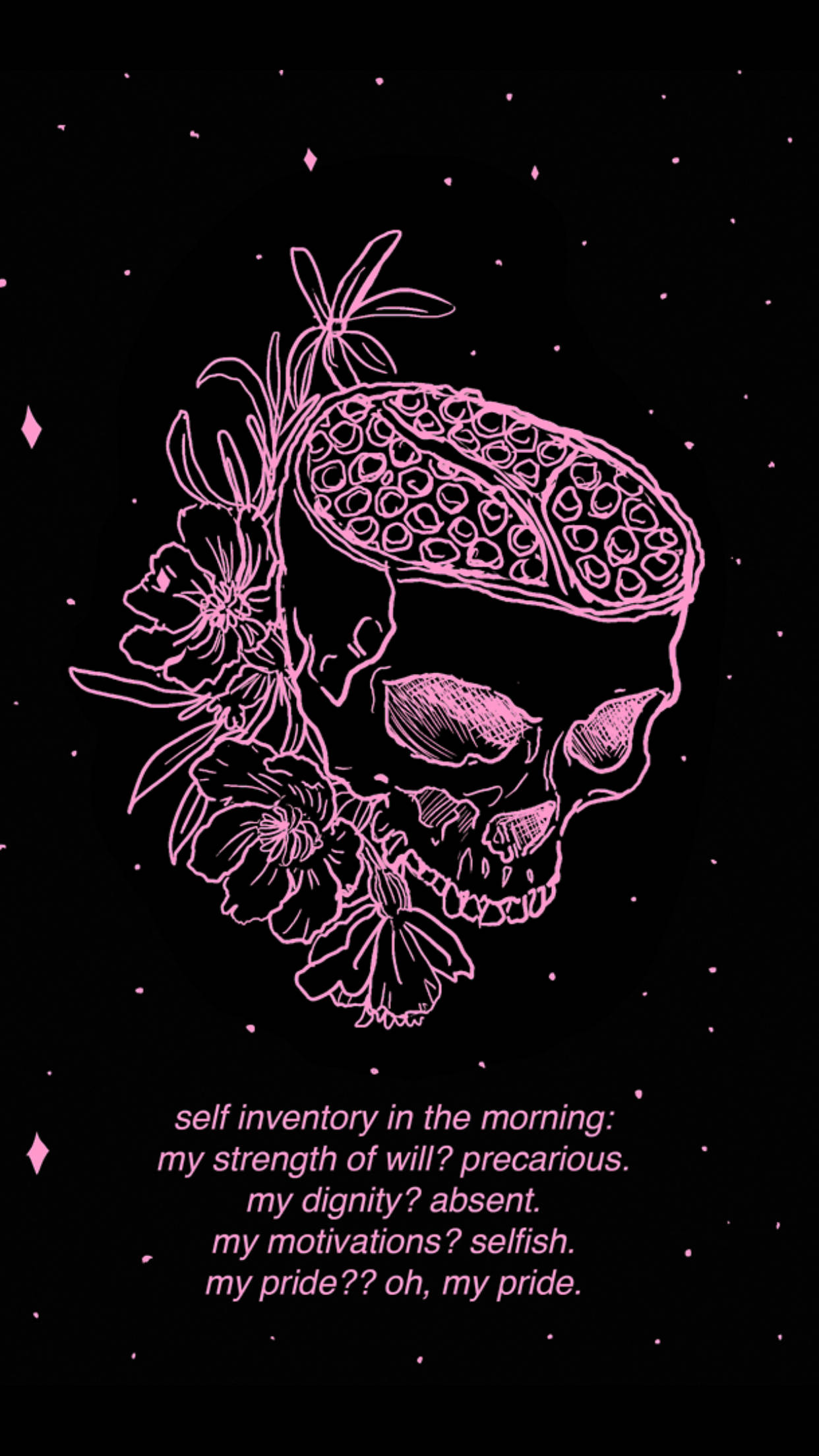 Estética de Bruja Calavera Rosa Fondos de pantalla