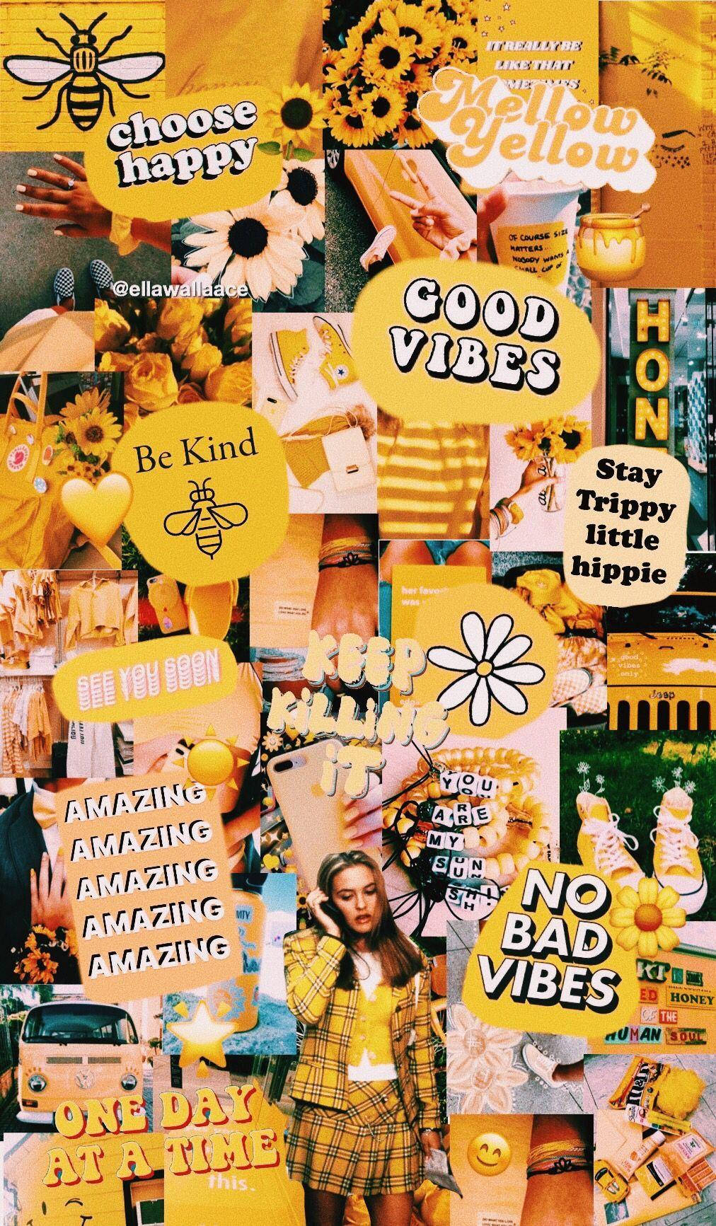Estética de Cher Horowitz de la Película Clueless Collage VSCO Fondos de pantalla