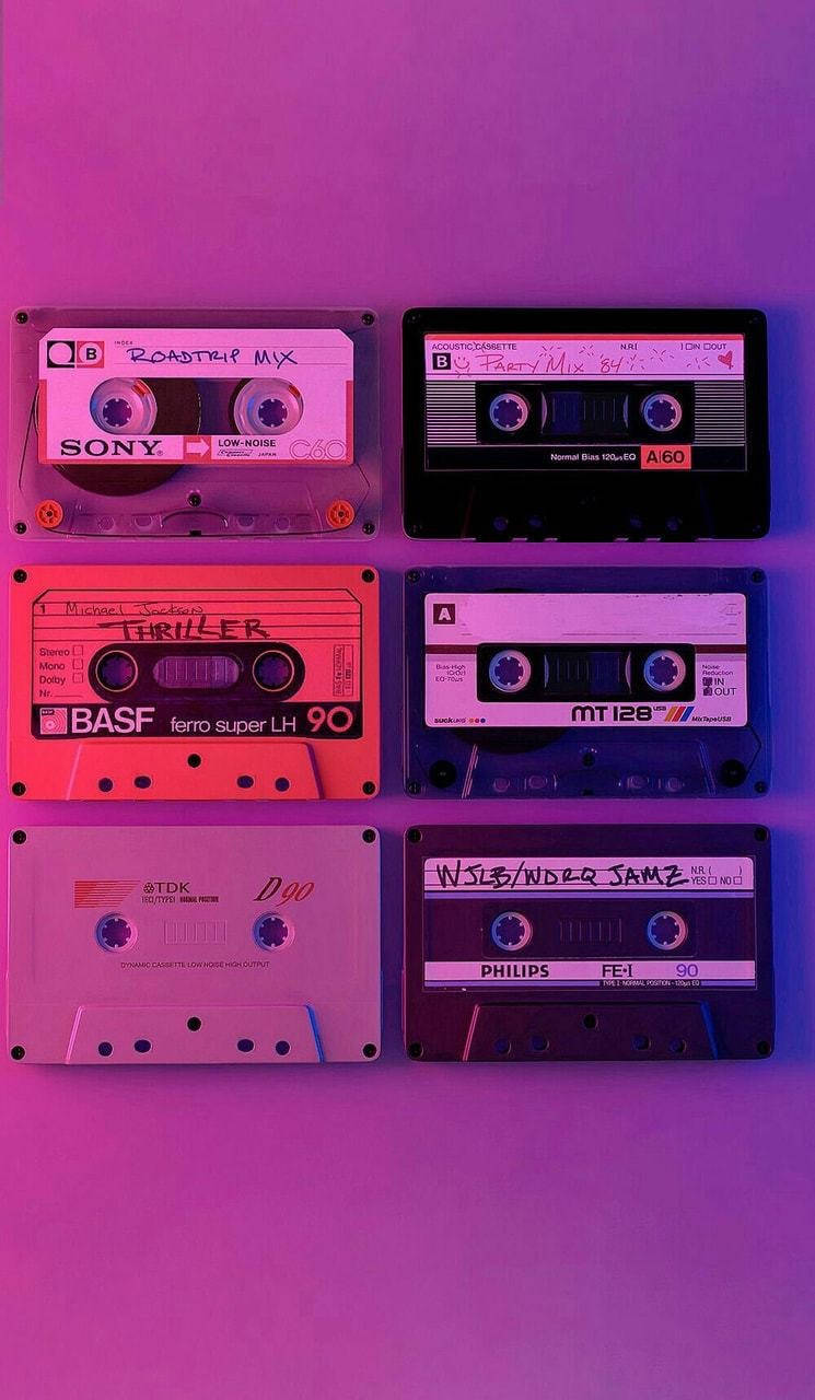 Estética de Cintas de Casete Musicales Fondos de pantalla