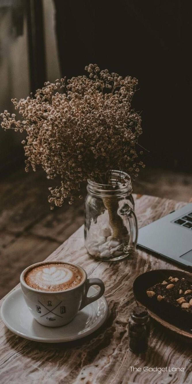 Estética de Flores y Café Fondos de pantalla
