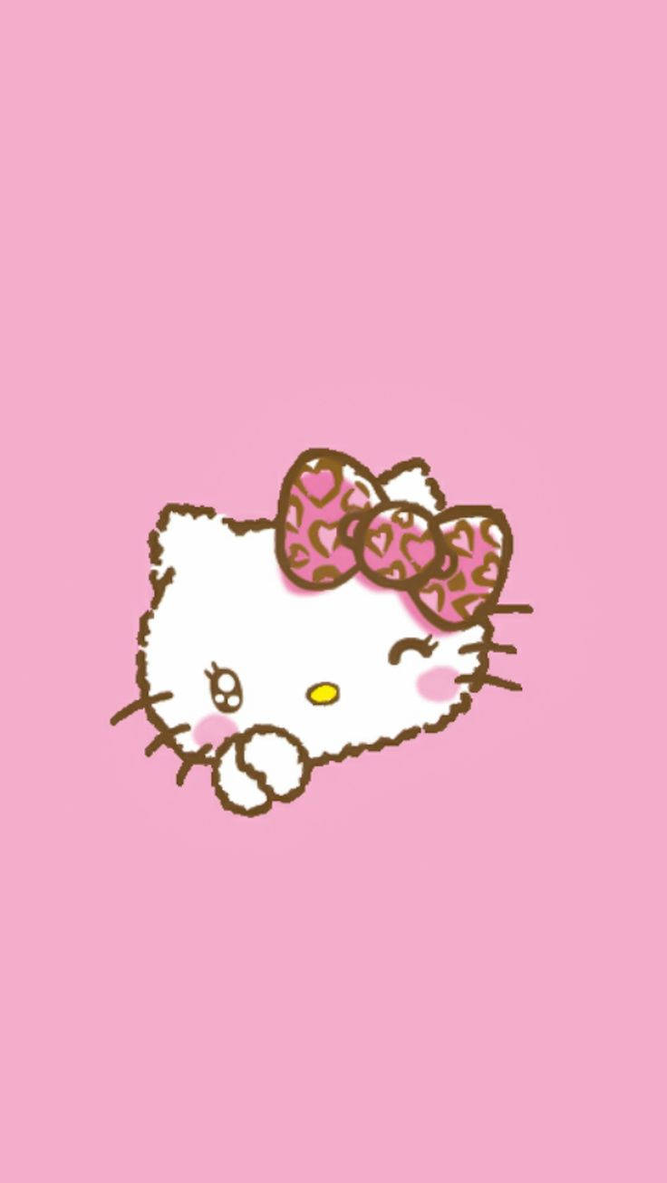 Estética de Hello Kitty Guiñando un Ojo Fondos de pantalla