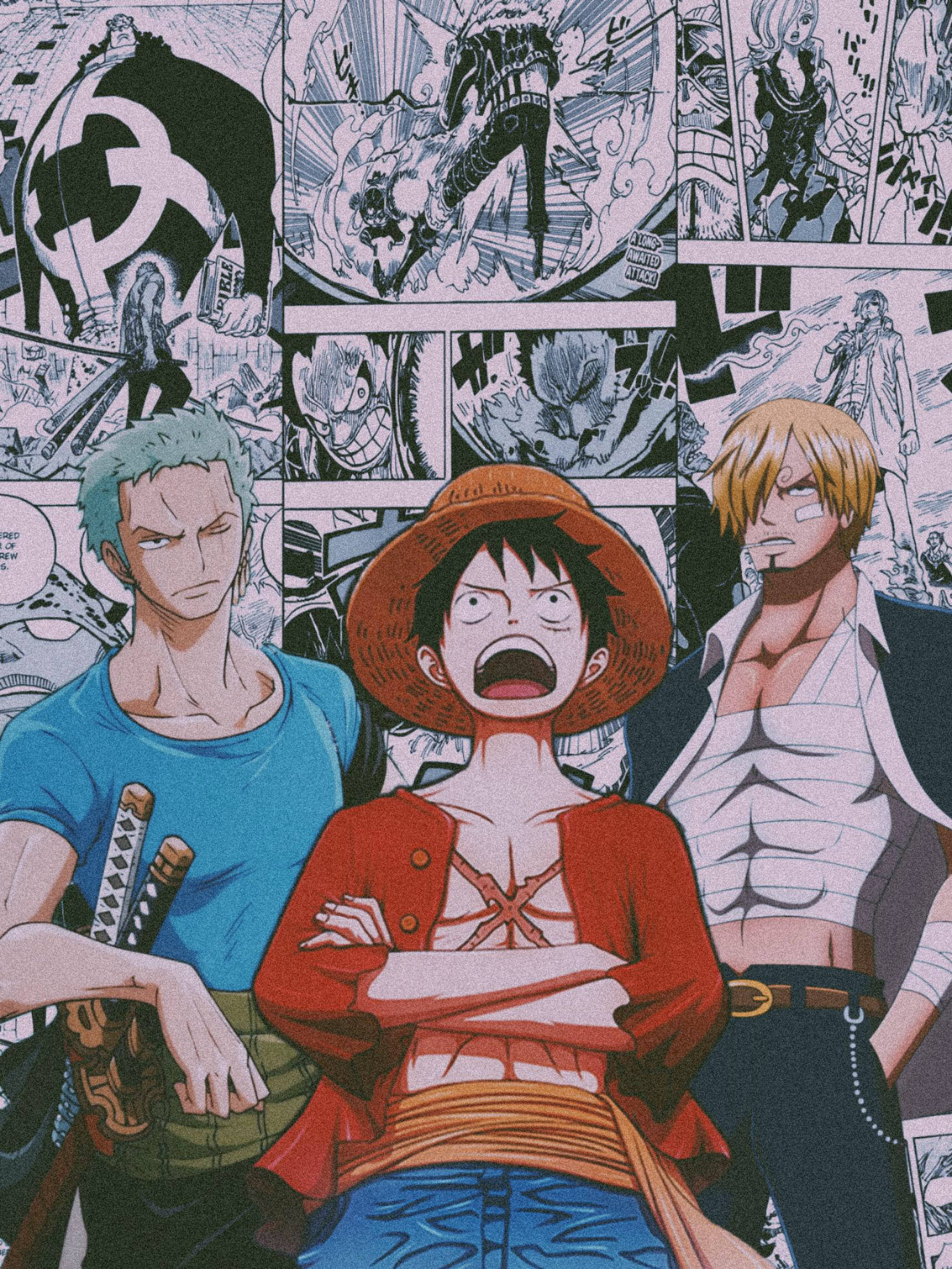 Estética de Zoro, Sanji y Luffy Fondos de pantalla