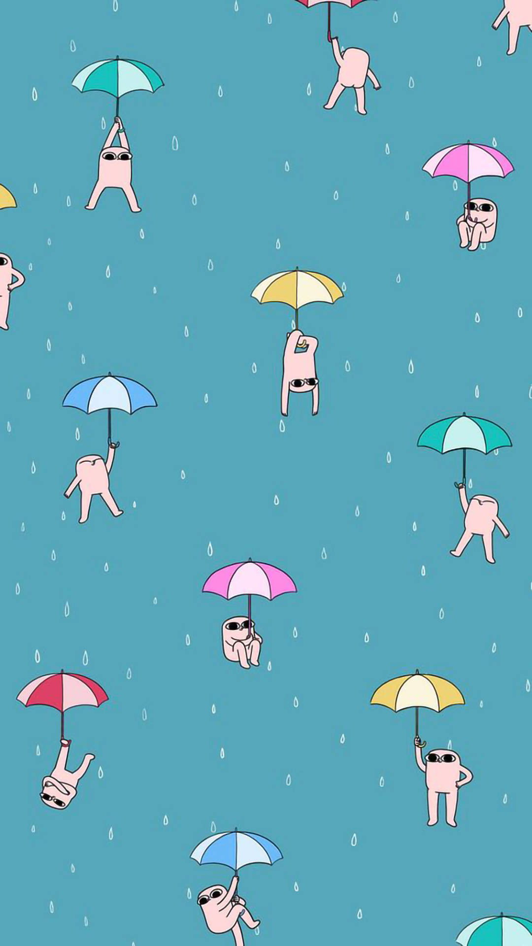Estética divertida de Ketnipz bajo la lluvia Fondos de pantalla
