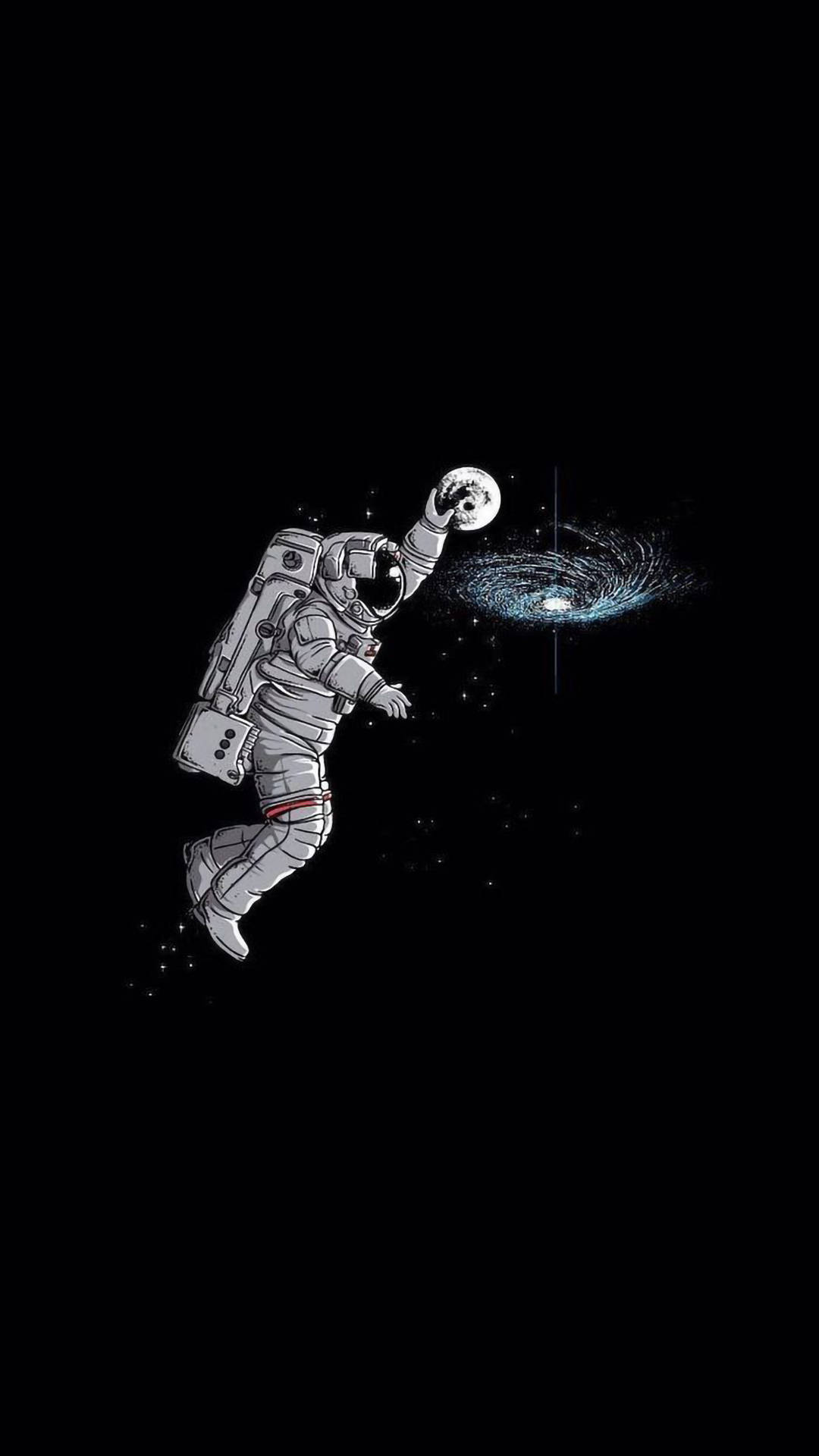Estética Divertida de la Luna en Canasta Fondos de pantalla