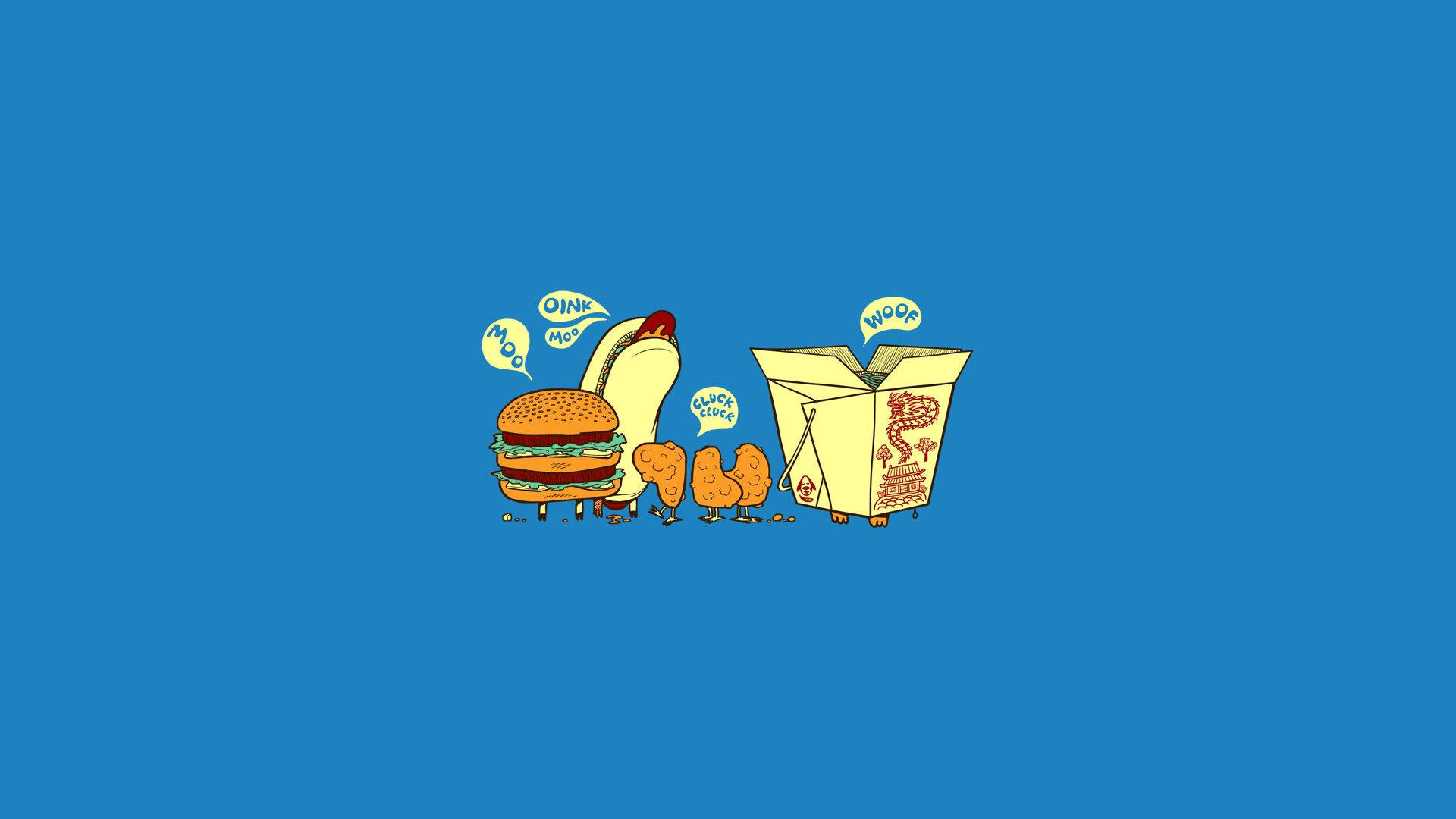 Estética Divertida de Comida Rápida Fondos de pantalla