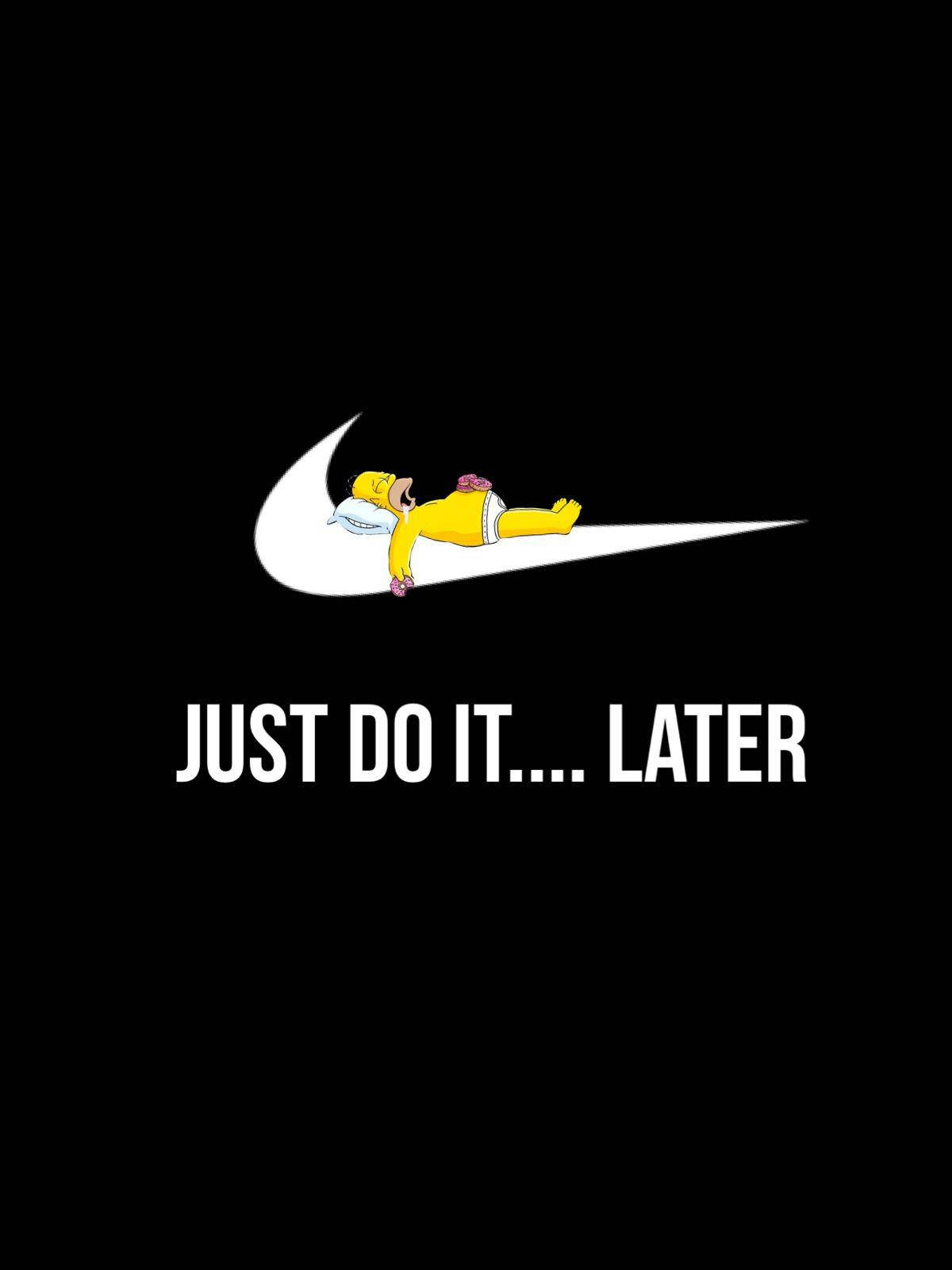 Estética Divertida de Homer Nike Fondos de pantalla