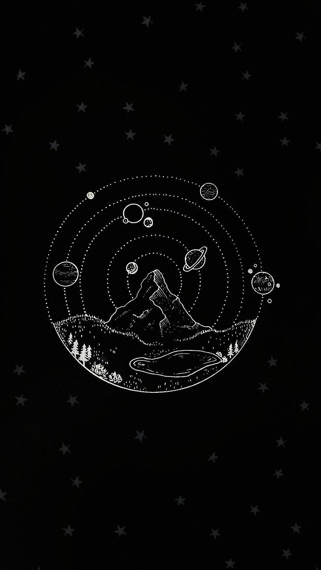 Estética Espacial Planetas en Órbita Fondos de pantalla